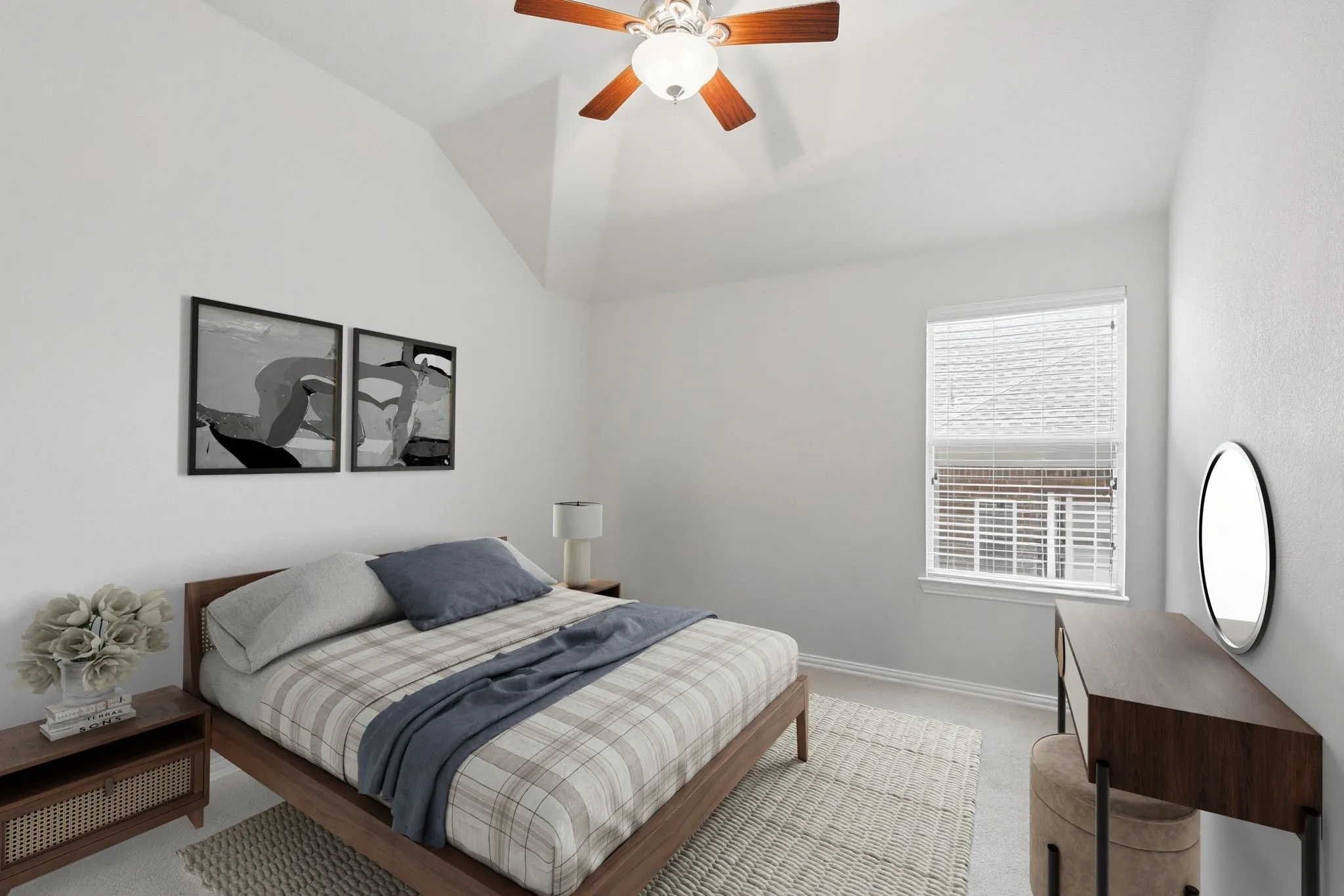 Upstairs Bedroom (Bed #2) Which Has Been Virtually Staged.