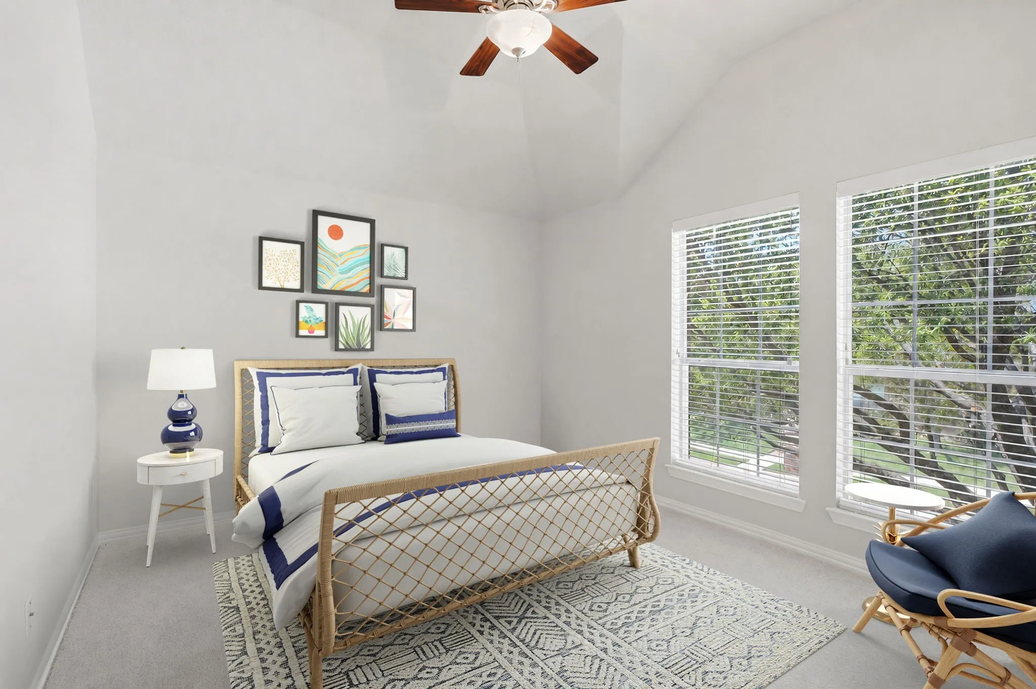 Upstairs Bedroom (Bed #3) Which Has Been Virtually Staged.