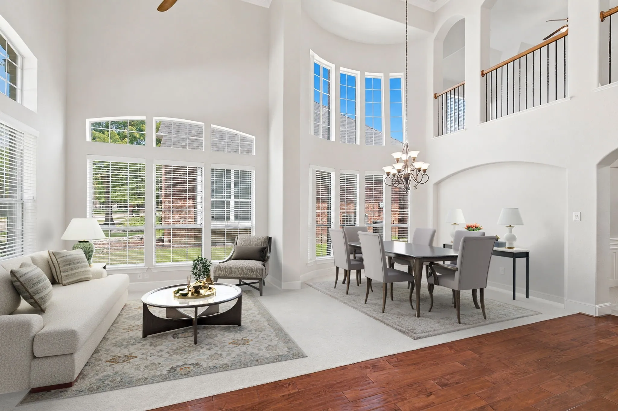 Stunning Formal Dining And Living Room Which Has Been Virtually Staged.