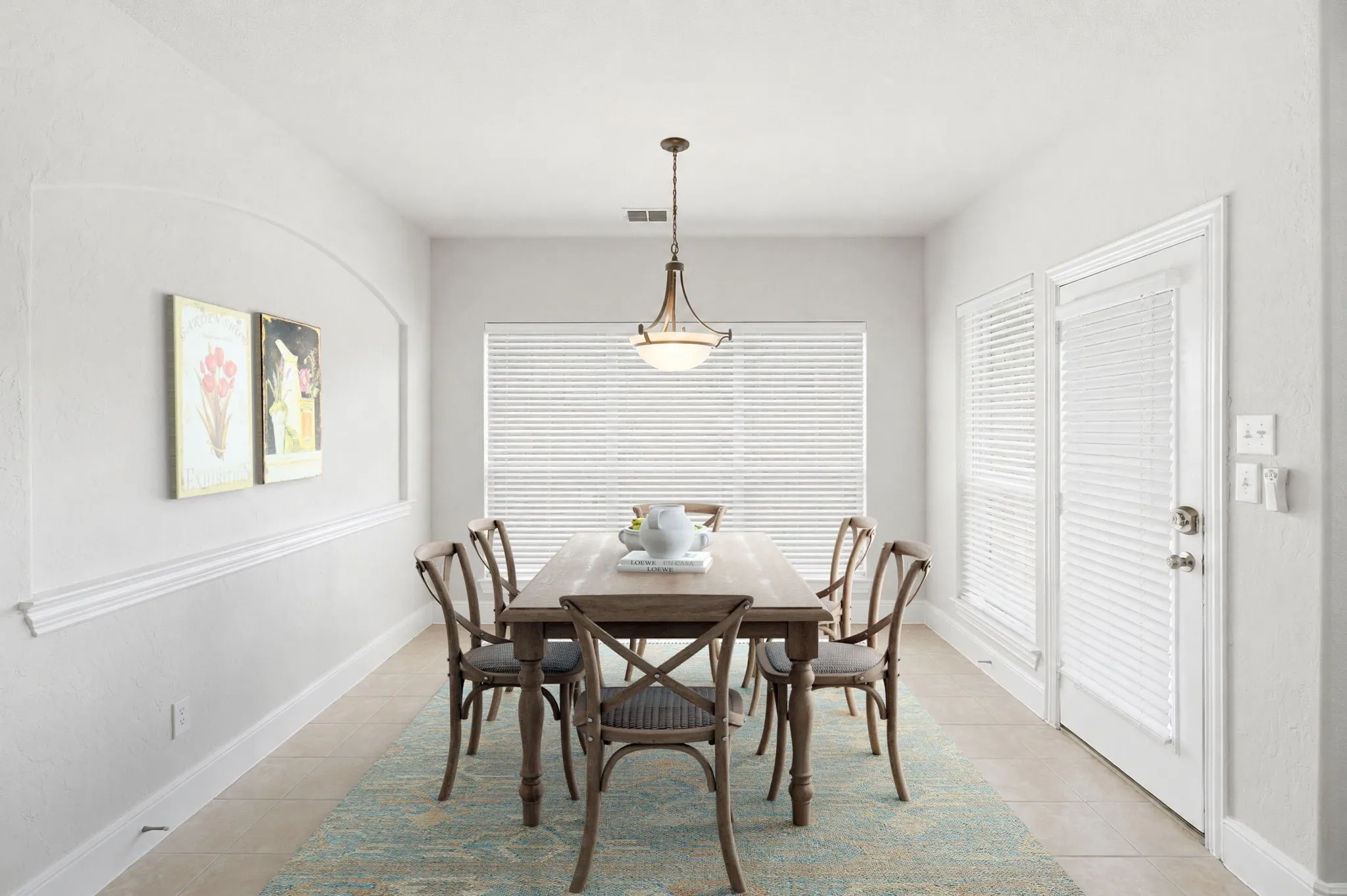 Breakfast Room Which Has Been Virtually Staged.