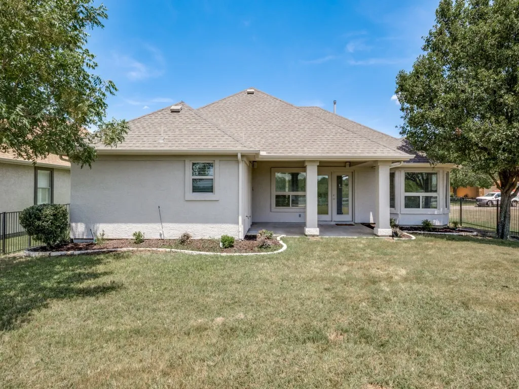 Covered patio extends the living area