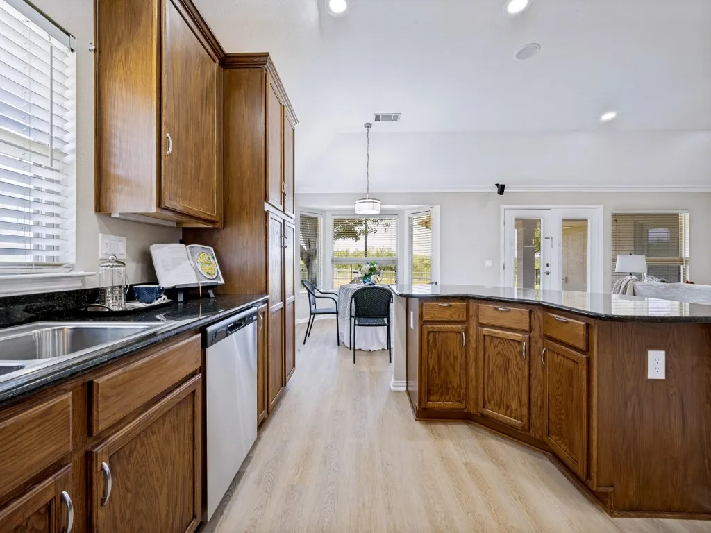 A window over the kitchen sink is always a plus!