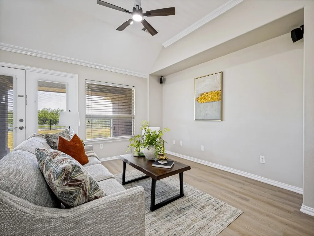 Whole house interior painted in Sherwin Williams' Alabaster - a warm white that is a favorite of designers!