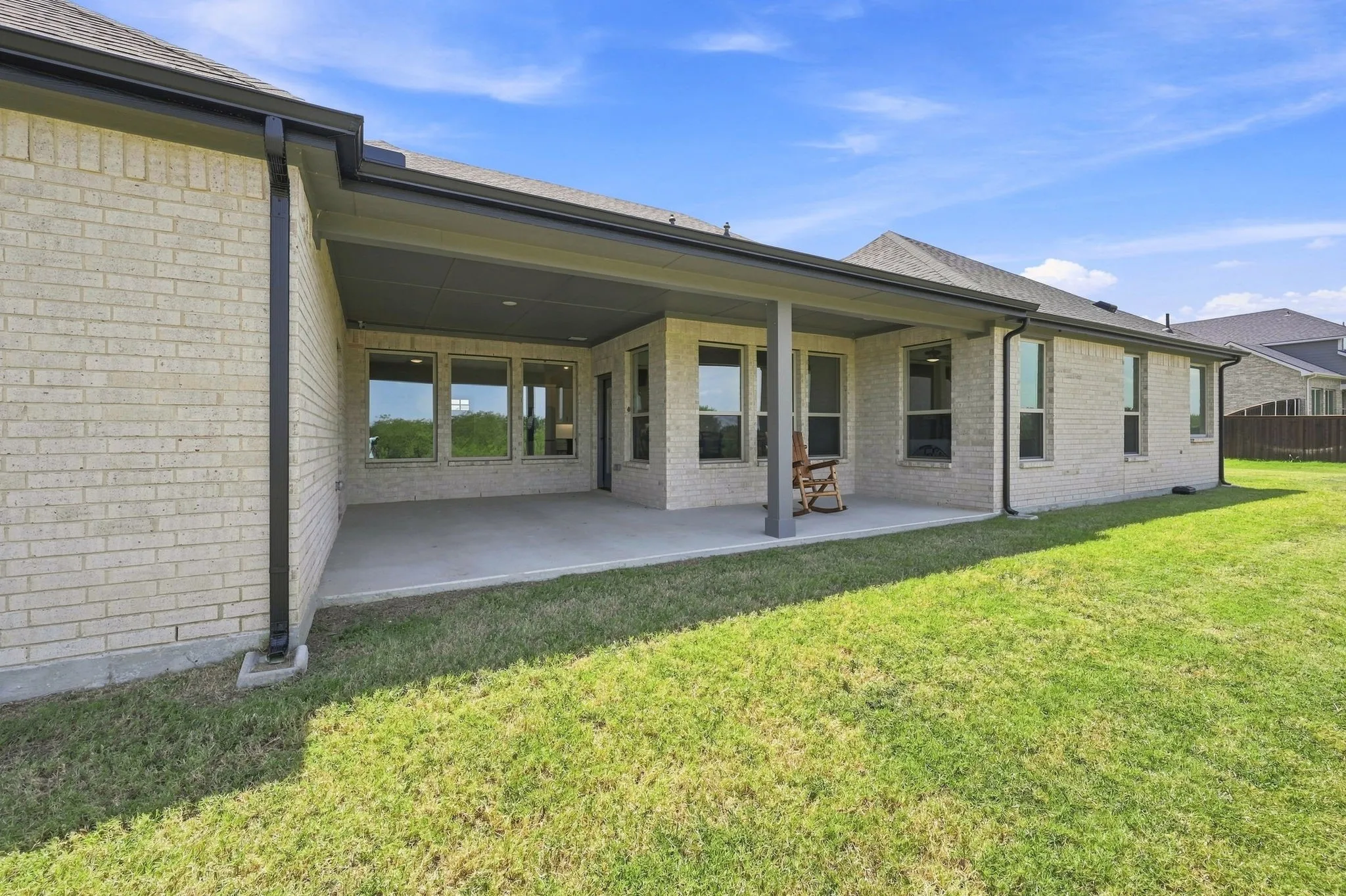 Extended Covered patio perfect for cooking out and visiting with friends.