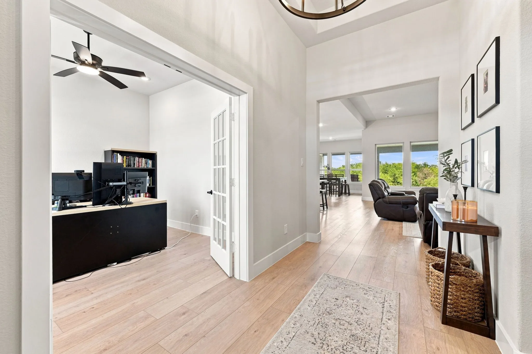 Another view of the entry leading to the open concept floor plan.