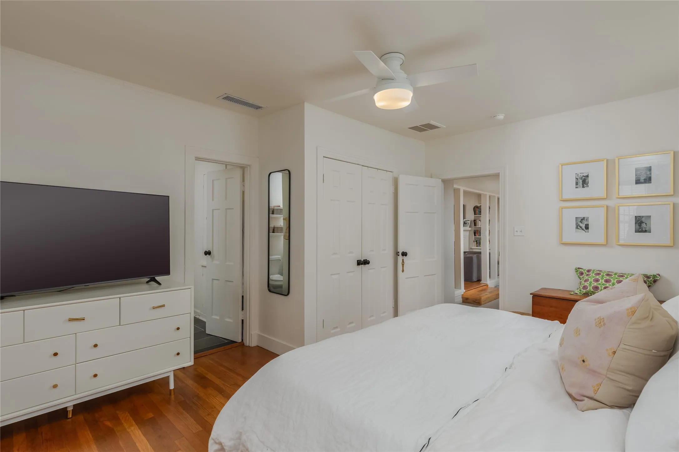 Hardwood-style flooring throughout