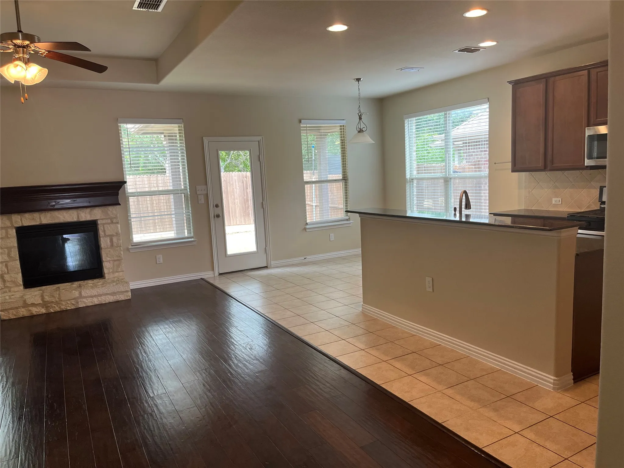 living & kitchen