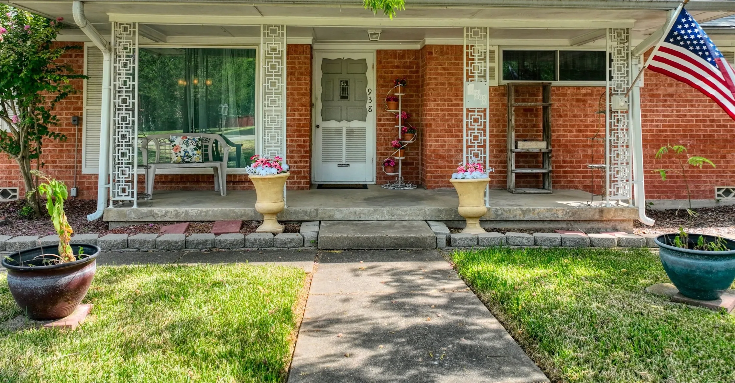 Covered front porch