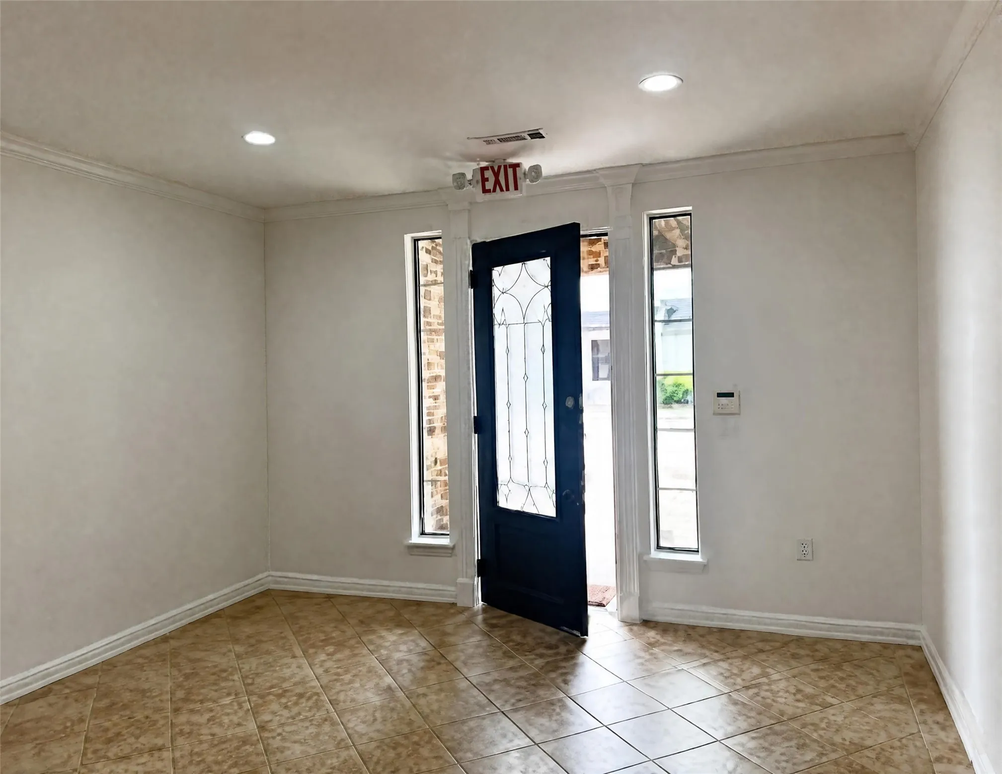 reception entry. space has fresh paint Oct 2026