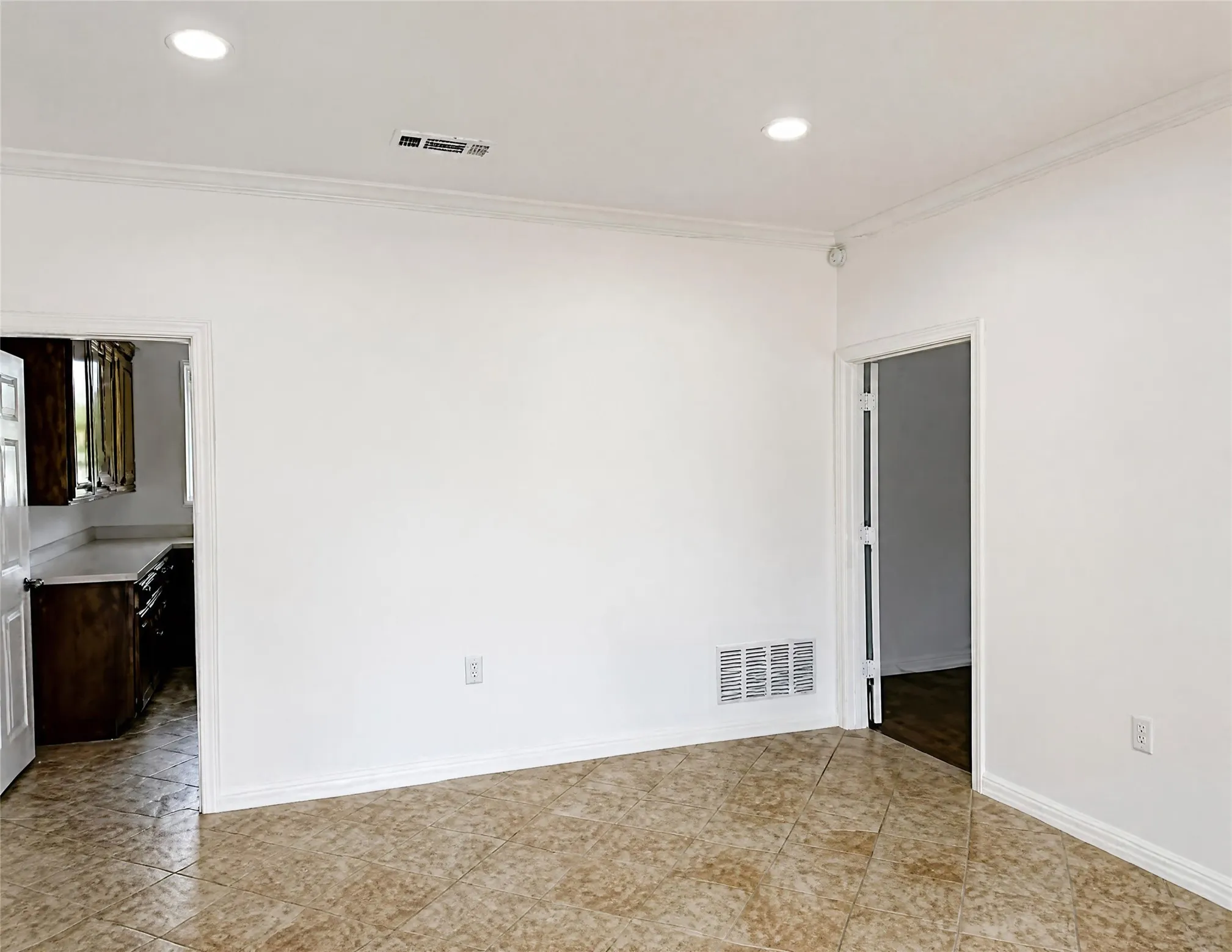 reception to conference room and kitchen