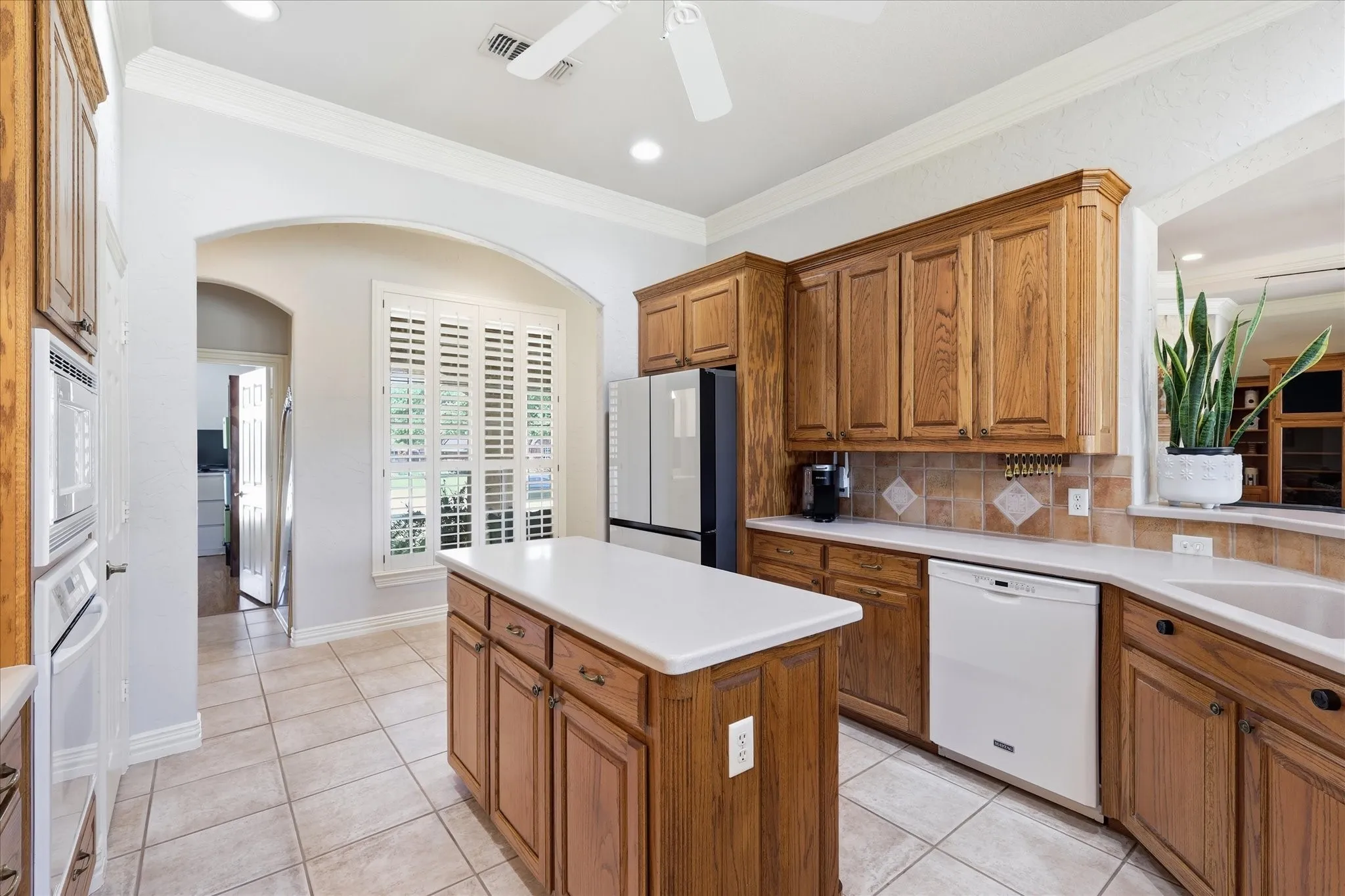 Lots of cabinetry and counterspace. Fridge does not convey.