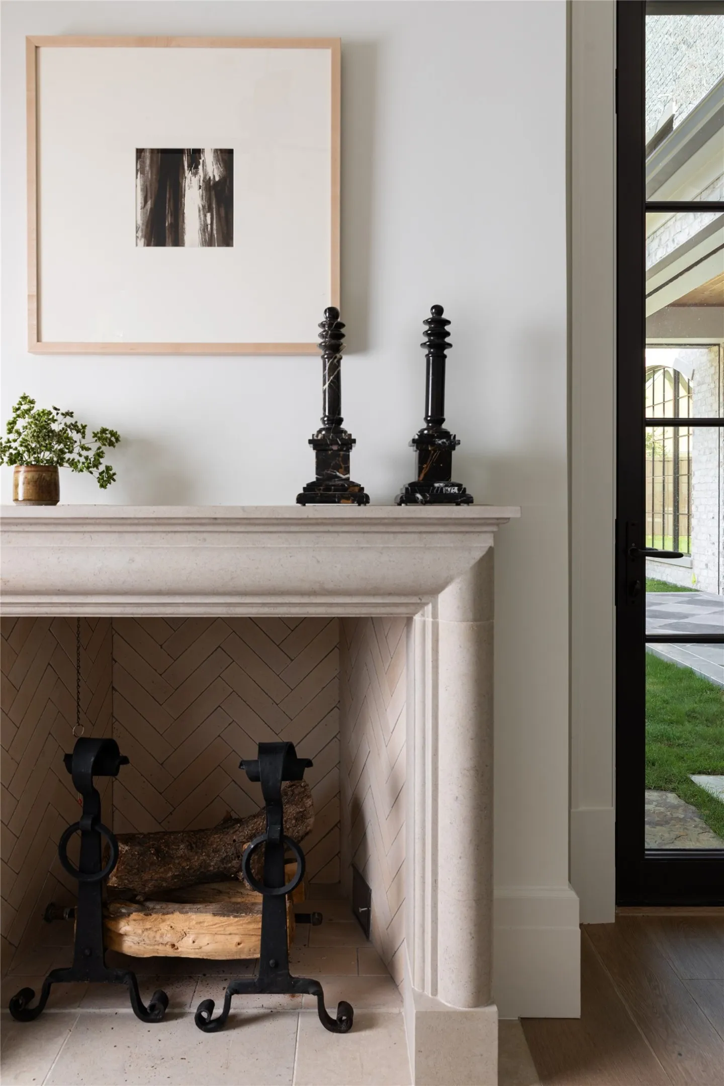 Wood Burning Fireplace