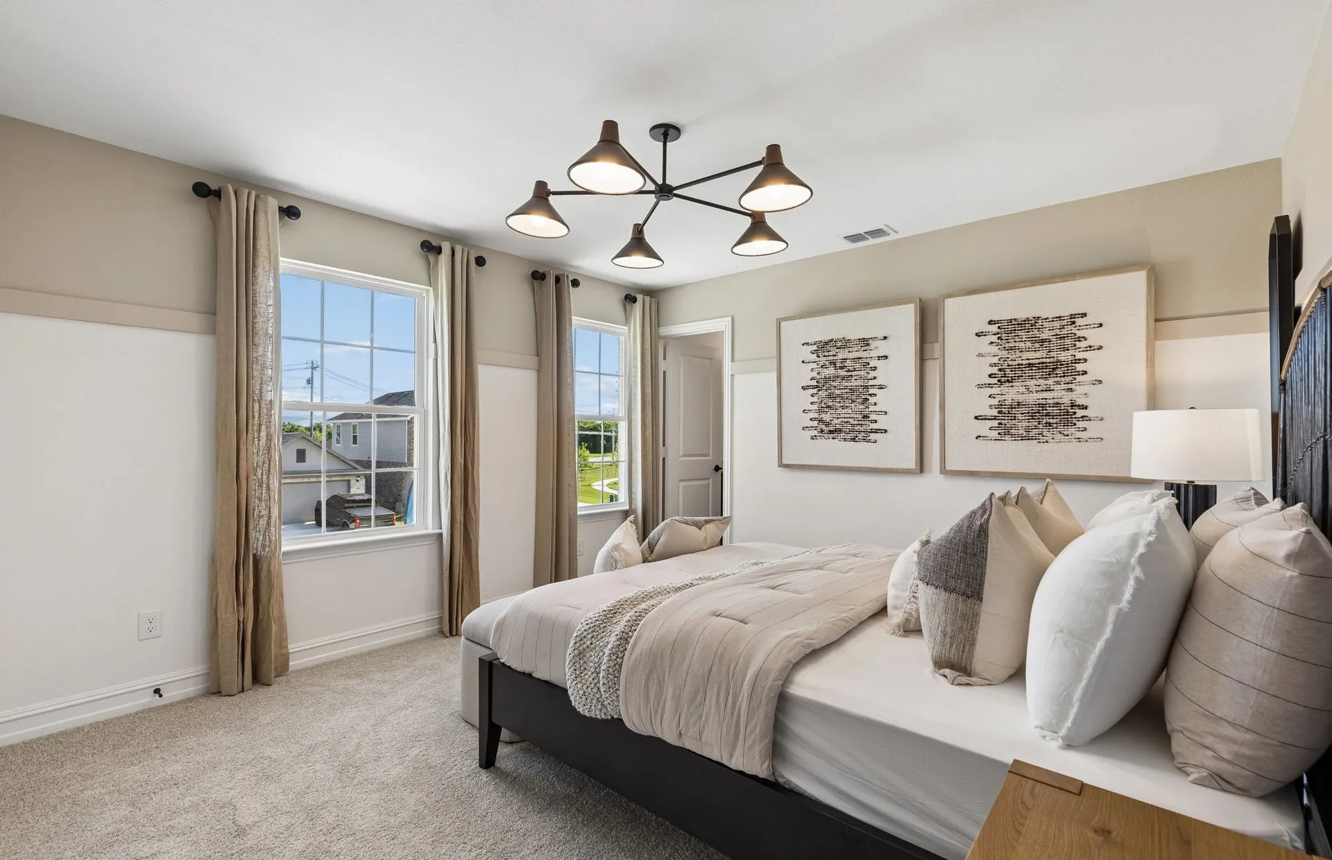 *Model Representation - Spacious secondary bedroom with large windows