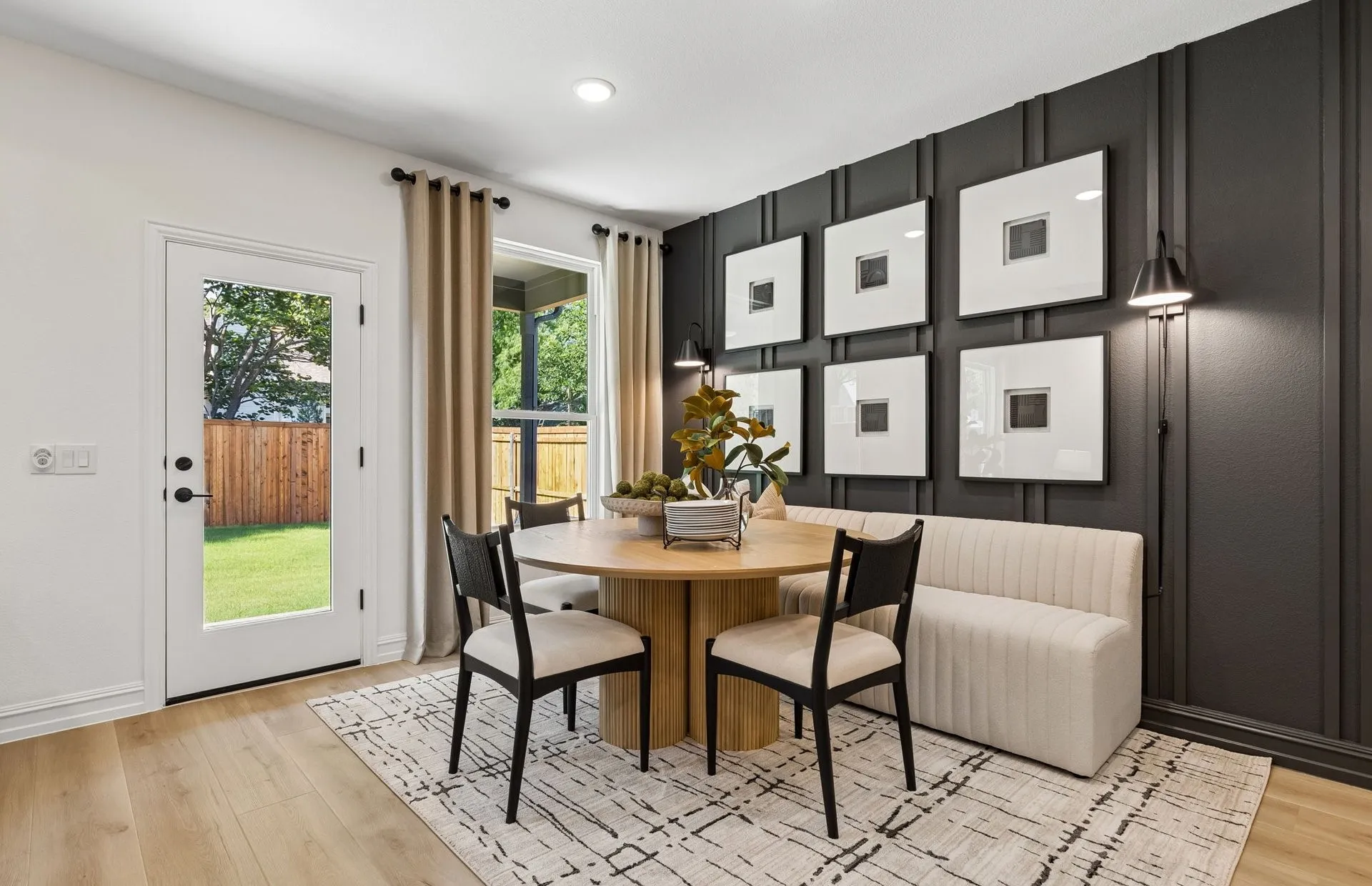 *Model Representation - Dining area off kitchen with large windows