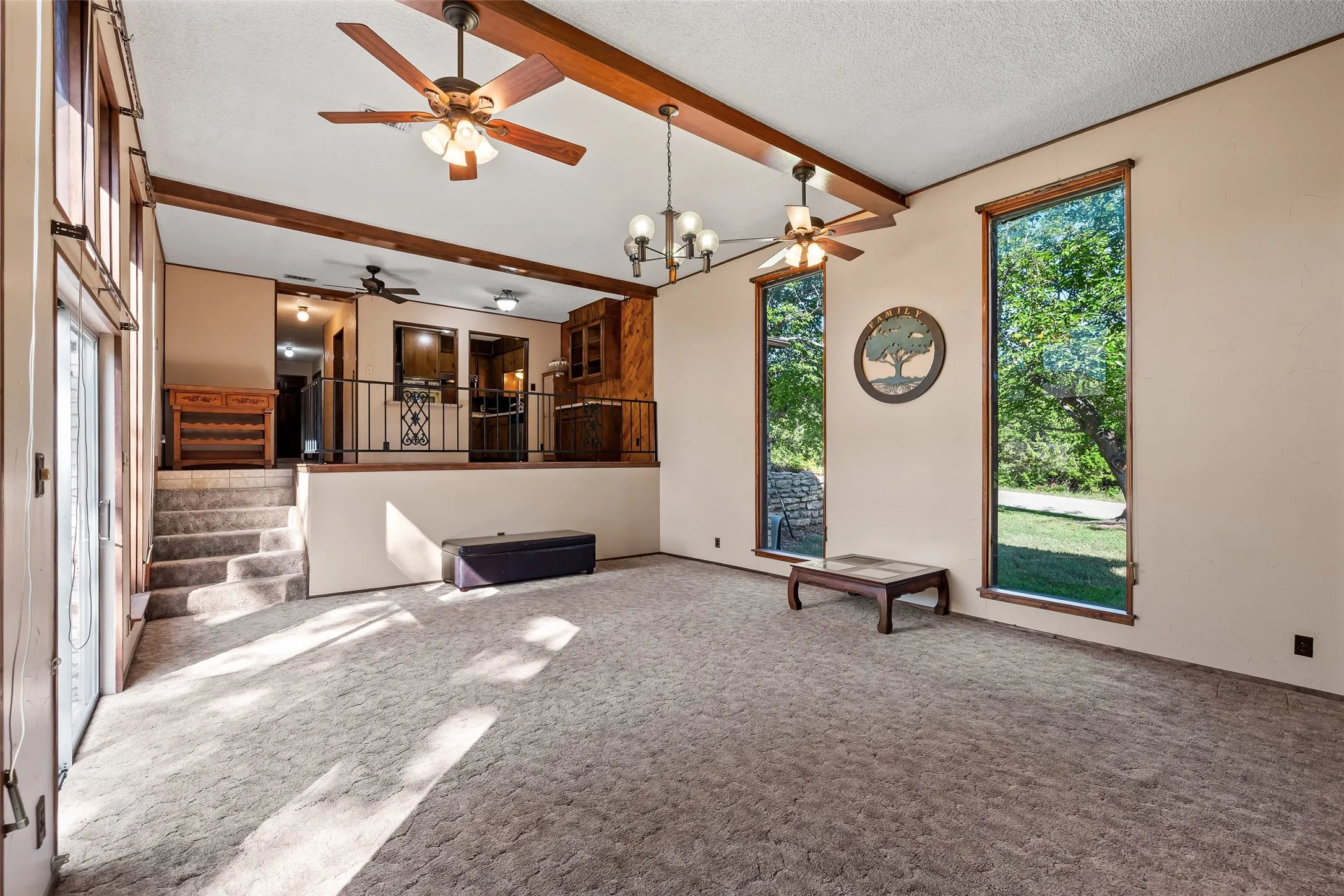 Living area filled with natural lighting