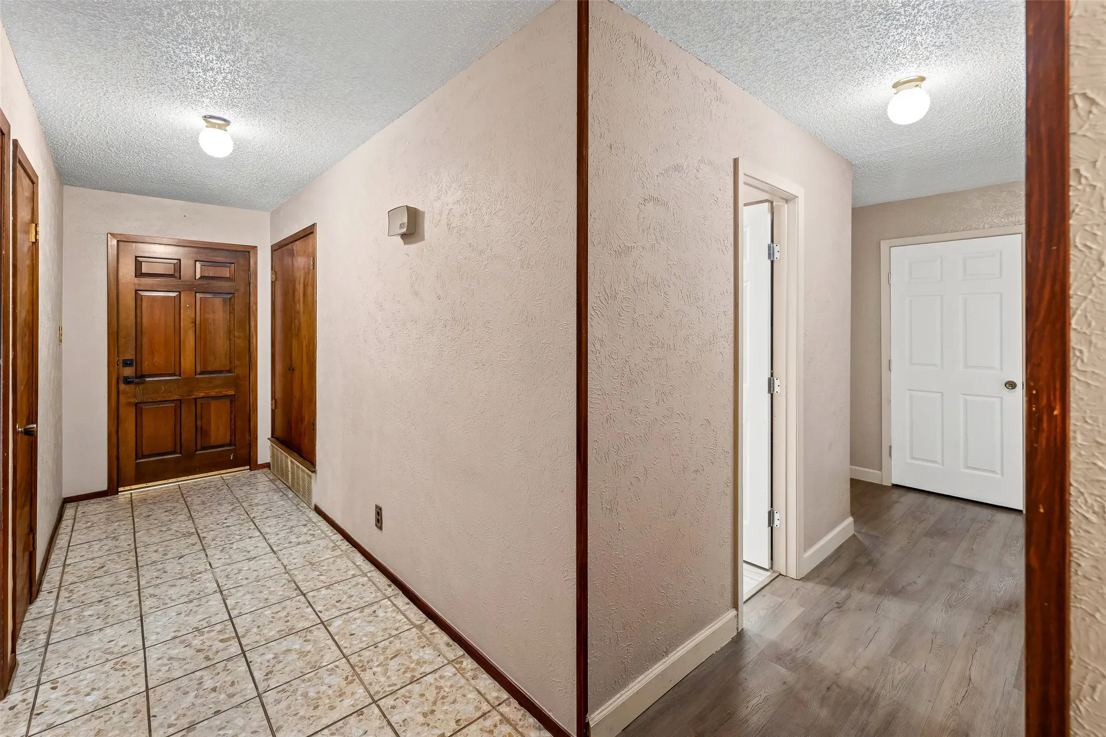Wooden front door
