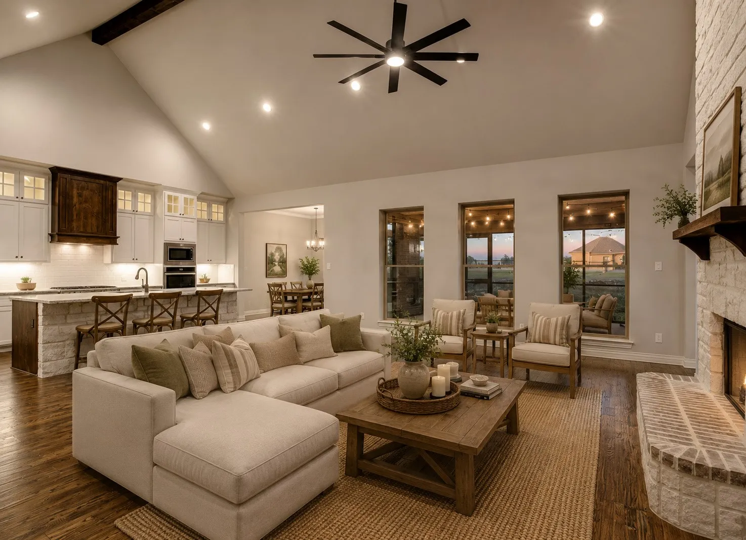 Virtually Staged Living Room