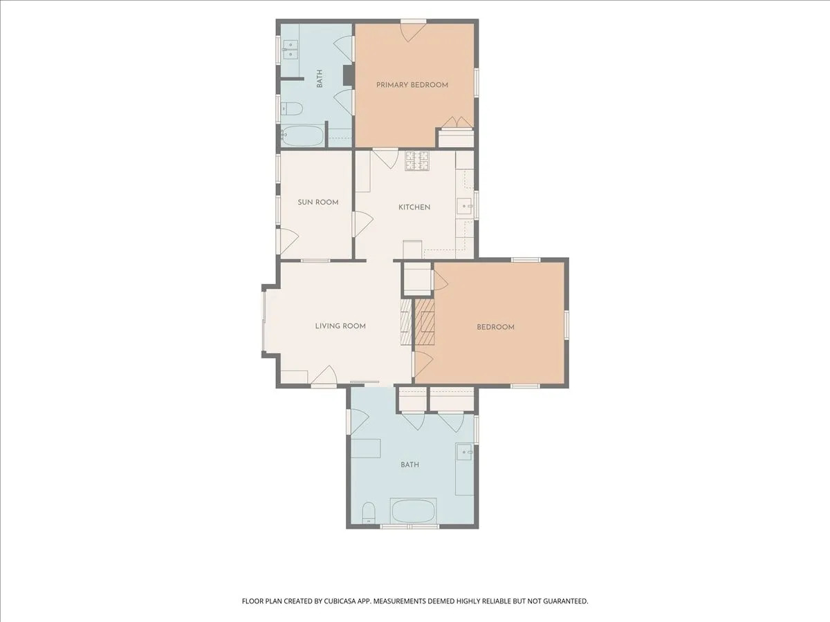 Detailed 2D floor plan layout showcasing room dimensions and home structure.
