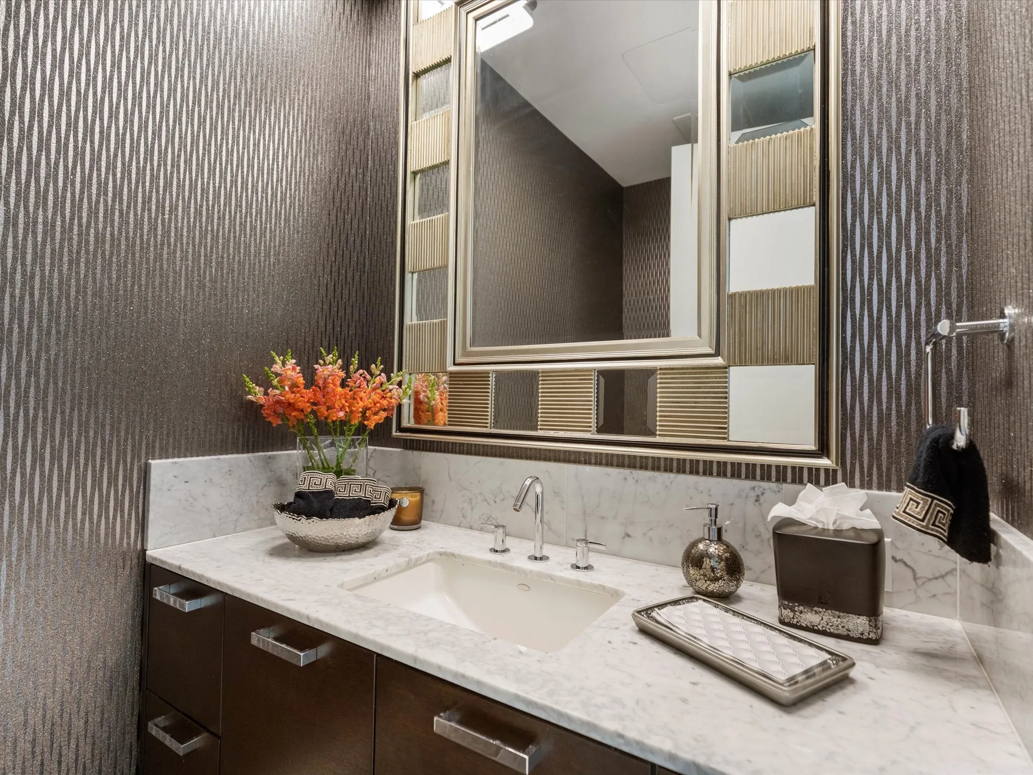 28th Floor, powder bathroom