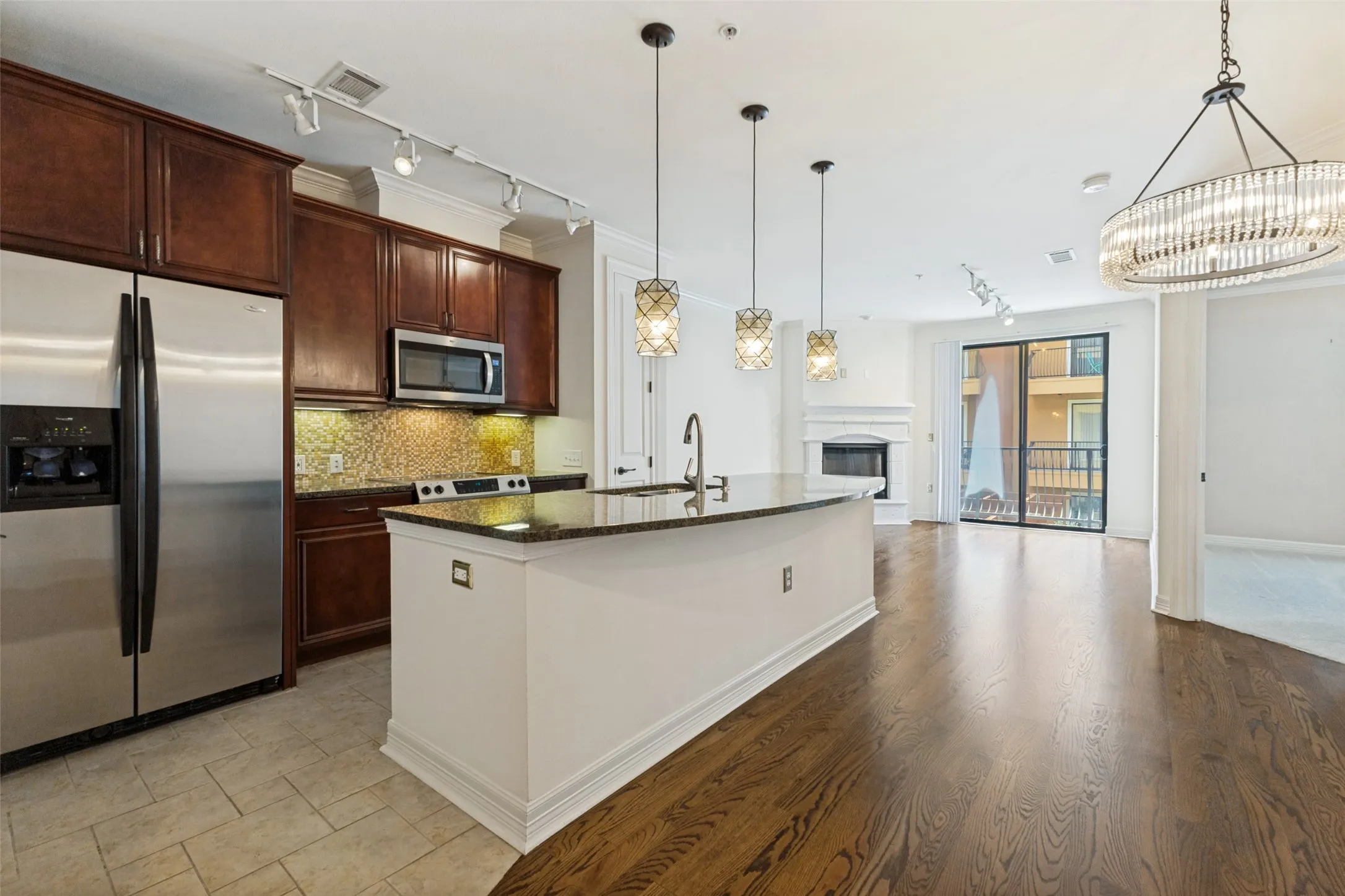 Kitchen and Living Room