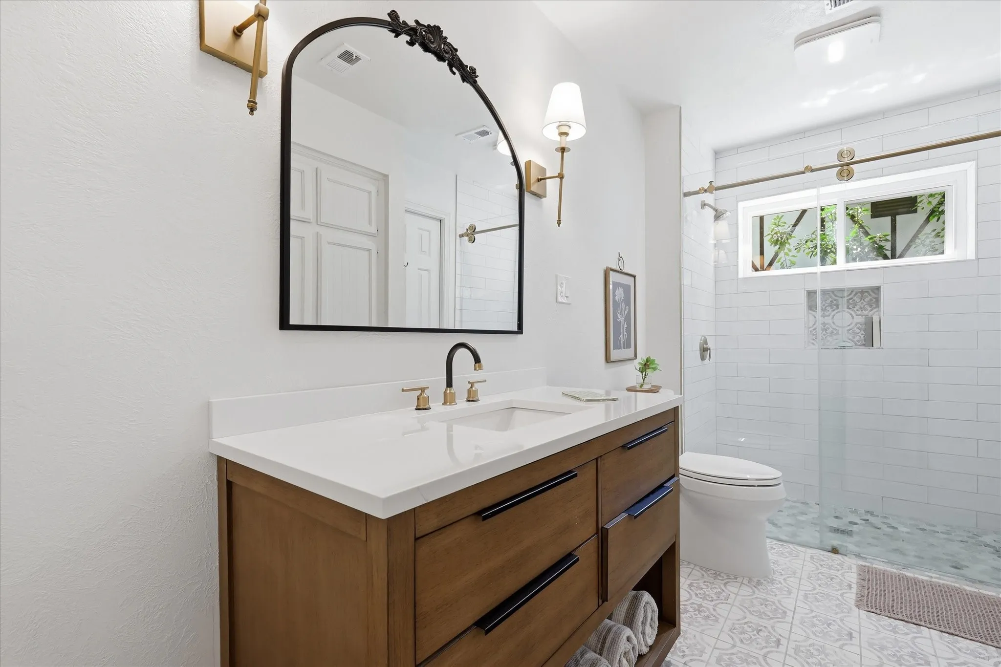 updated hall bath