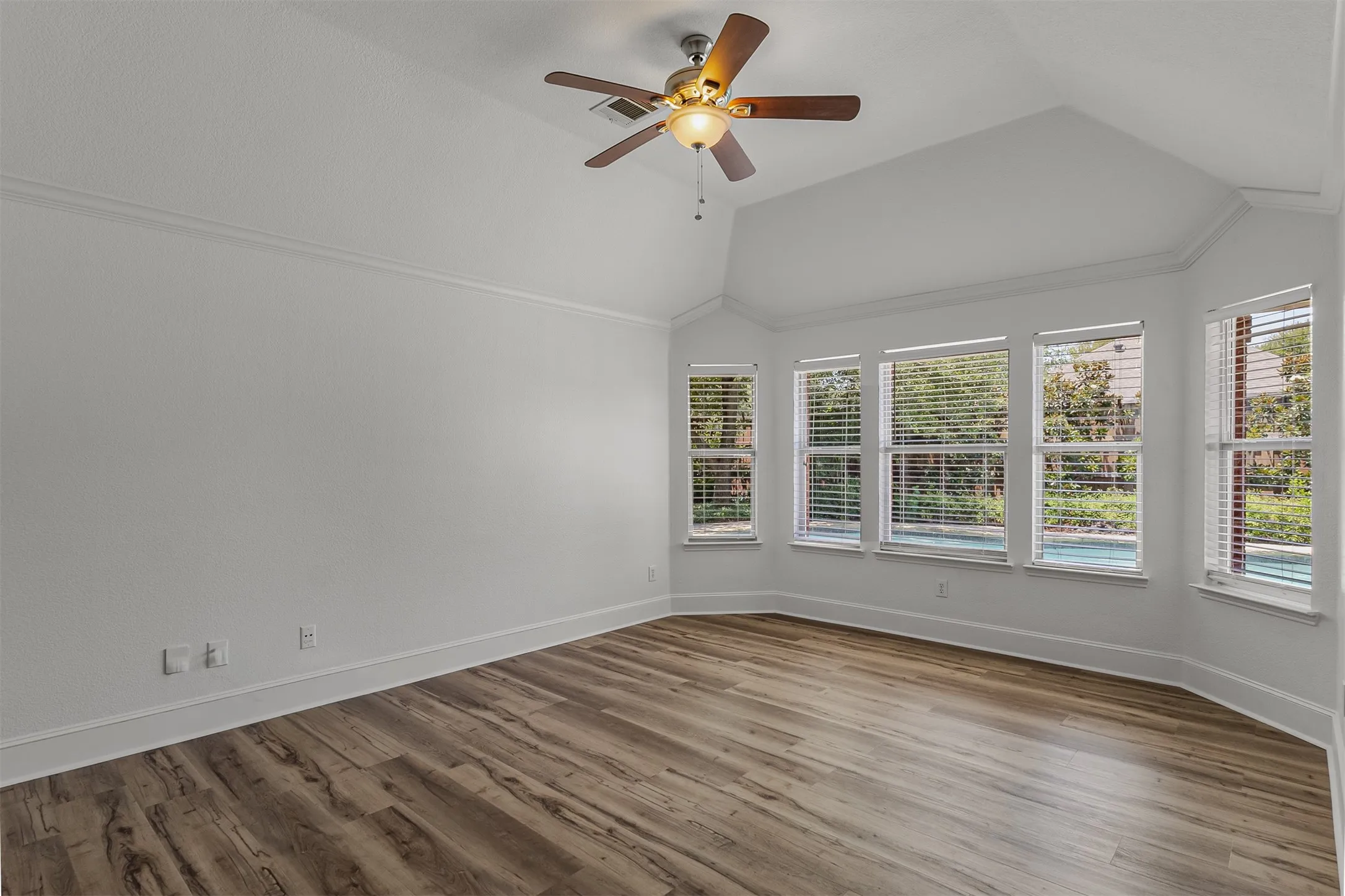 Plenty of room in the spacious master suite.