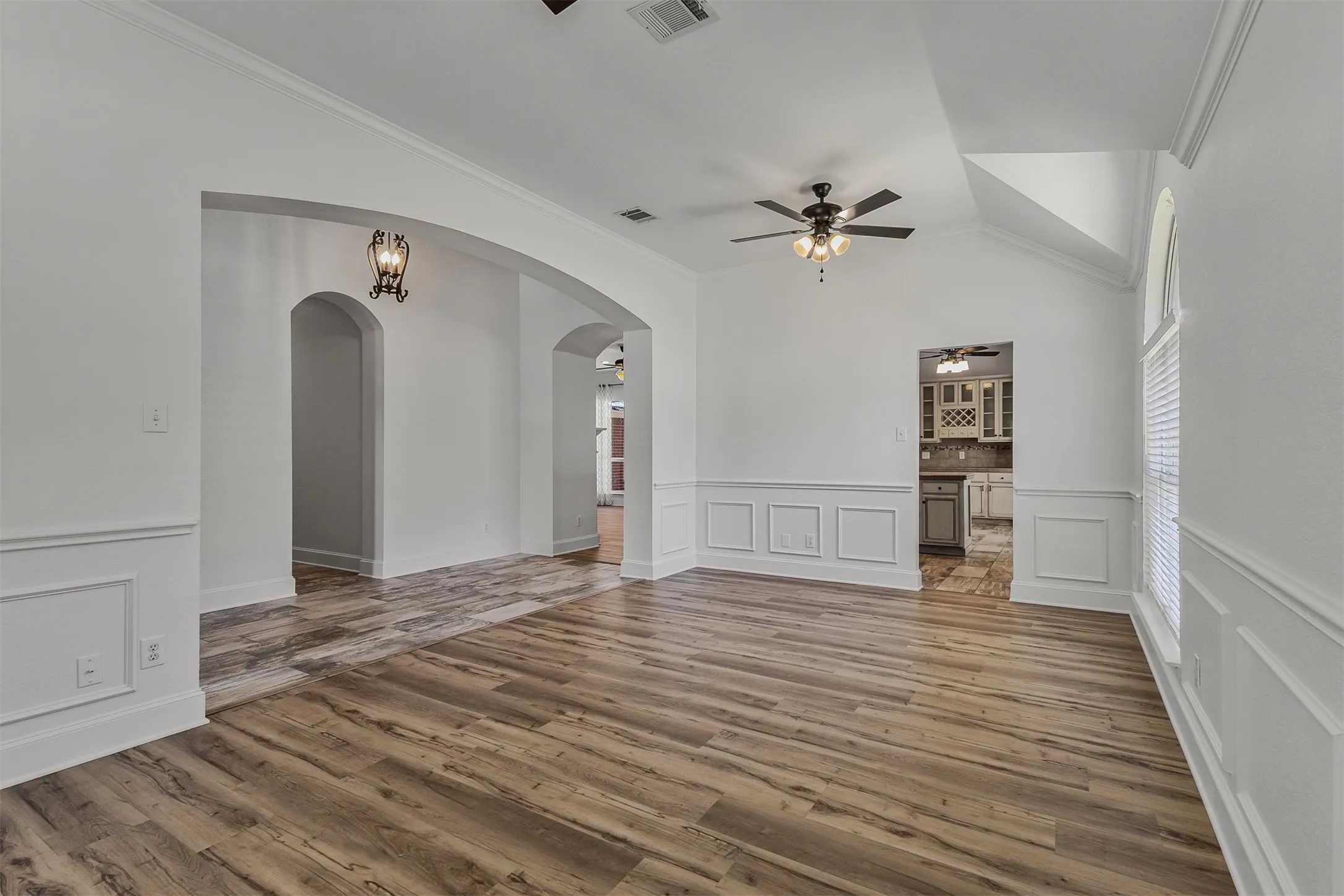 Flex/Dining room at front of home just off the kitchen