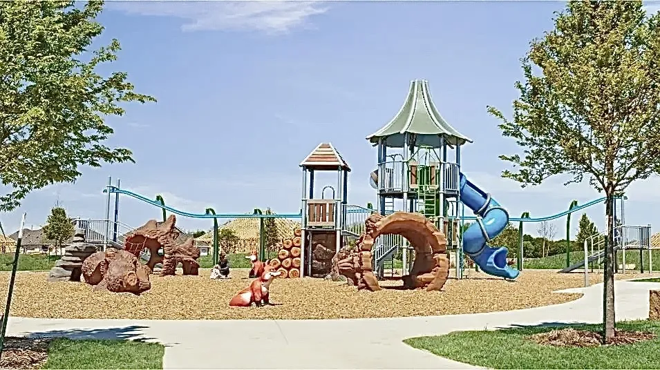 View of community playground