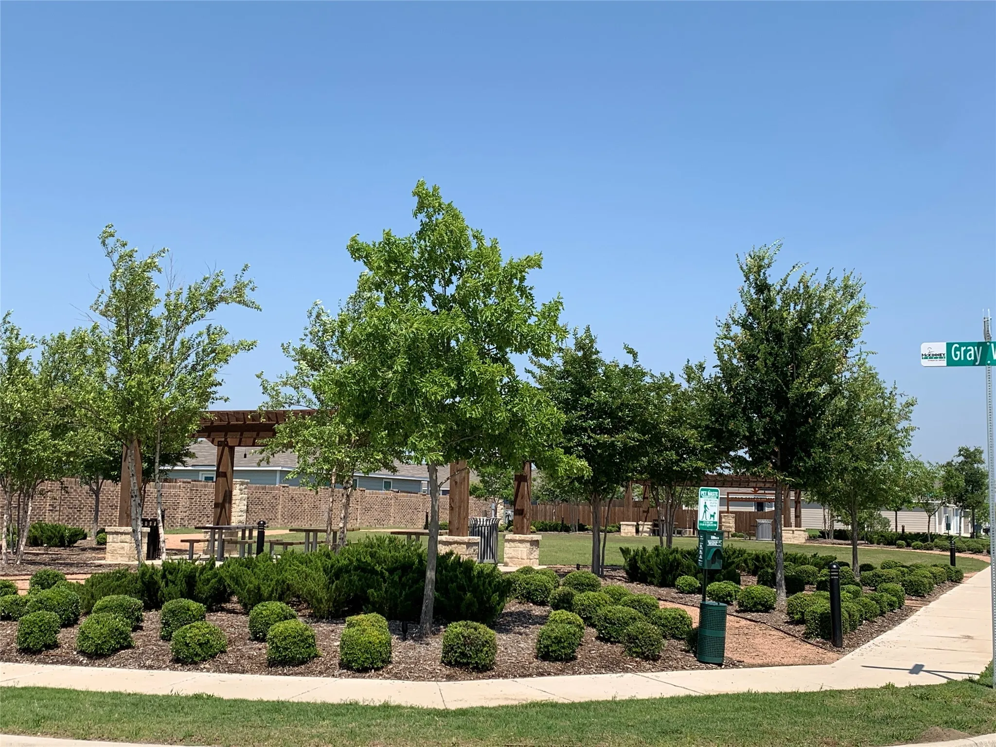 View of community neighborhood park