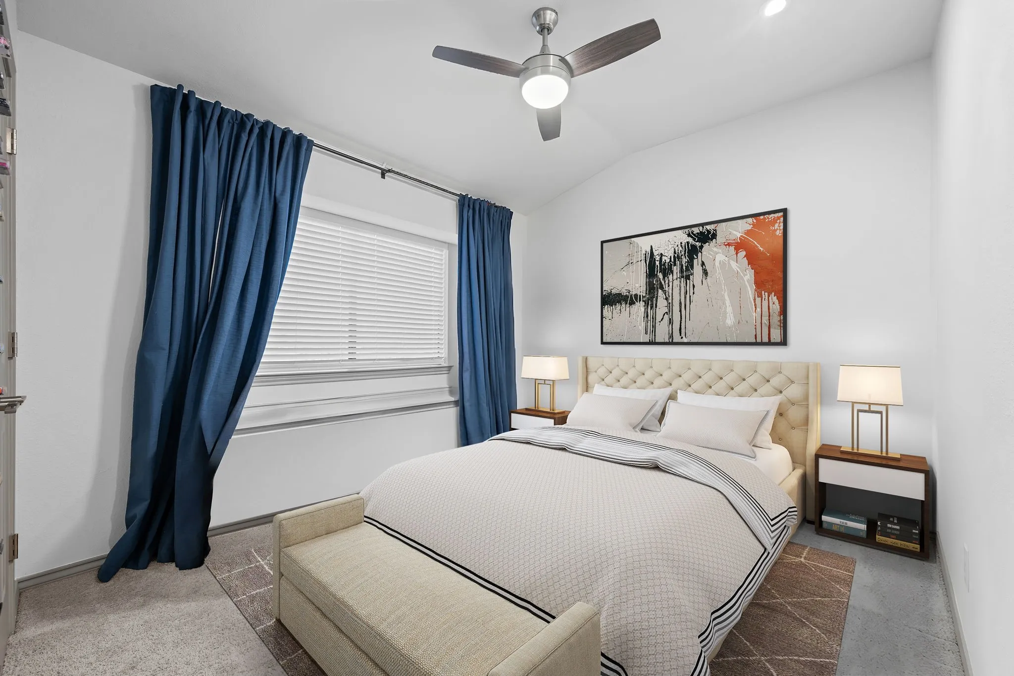 Virtually staged bedroom #2