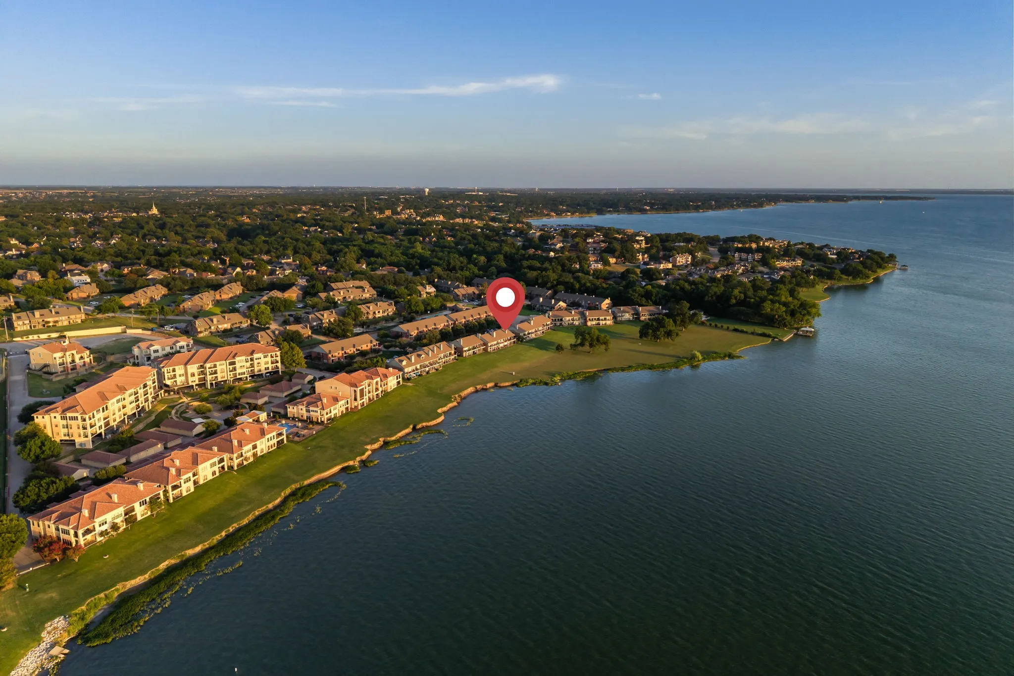 Waterfront community with direct access to a substantial body of water