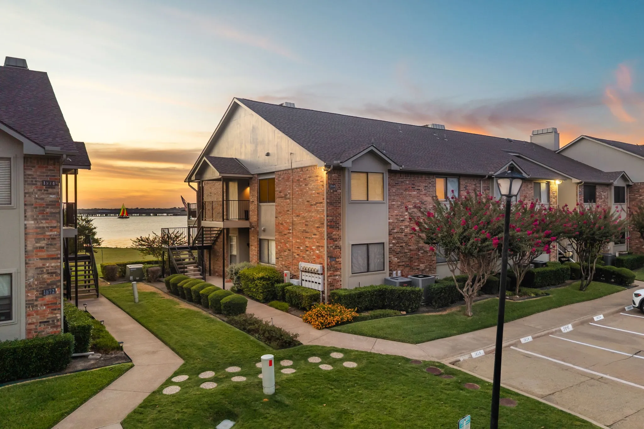 The condo is an end unit and on the 2nd floor.