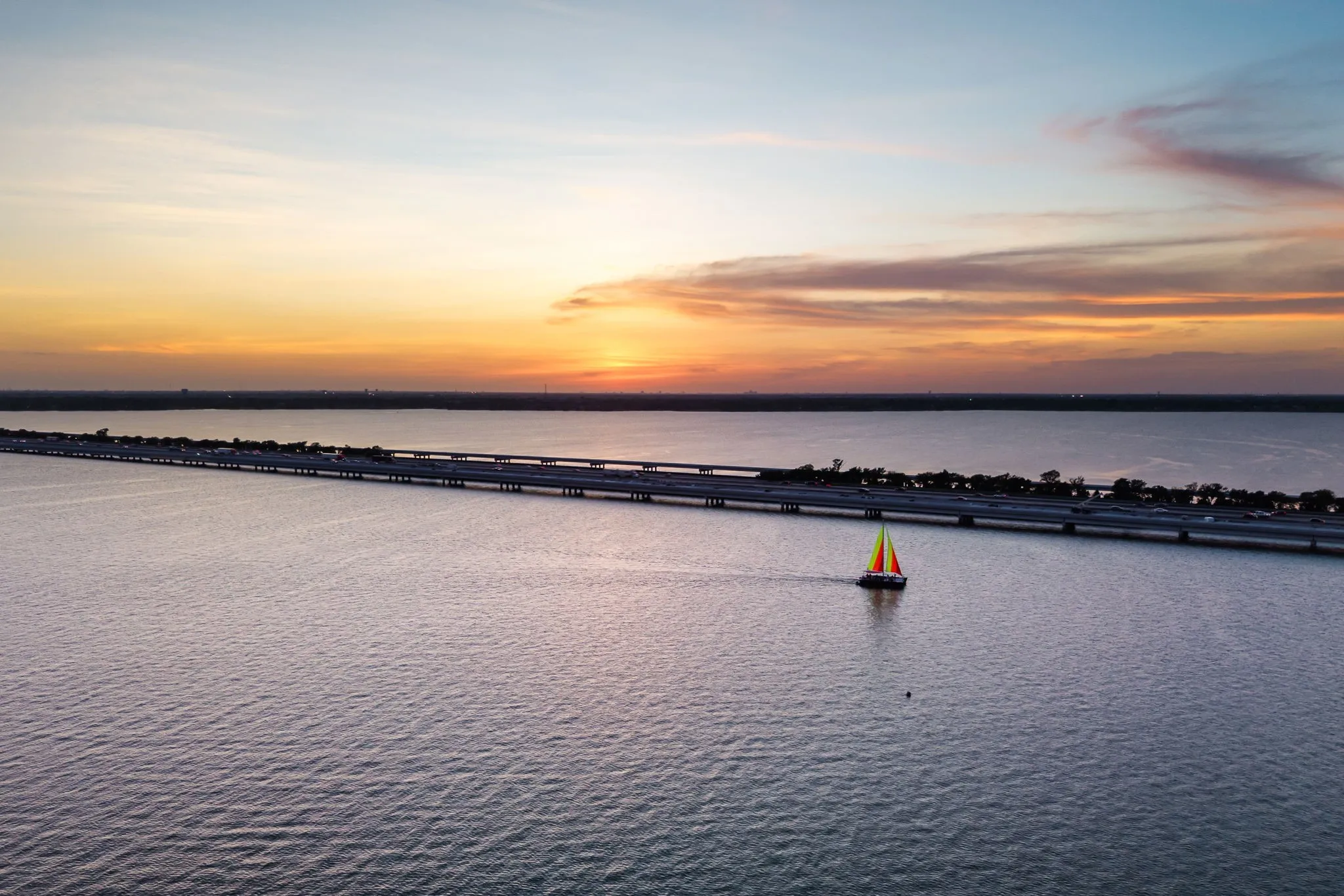 Sunset at the lake - your new evening view