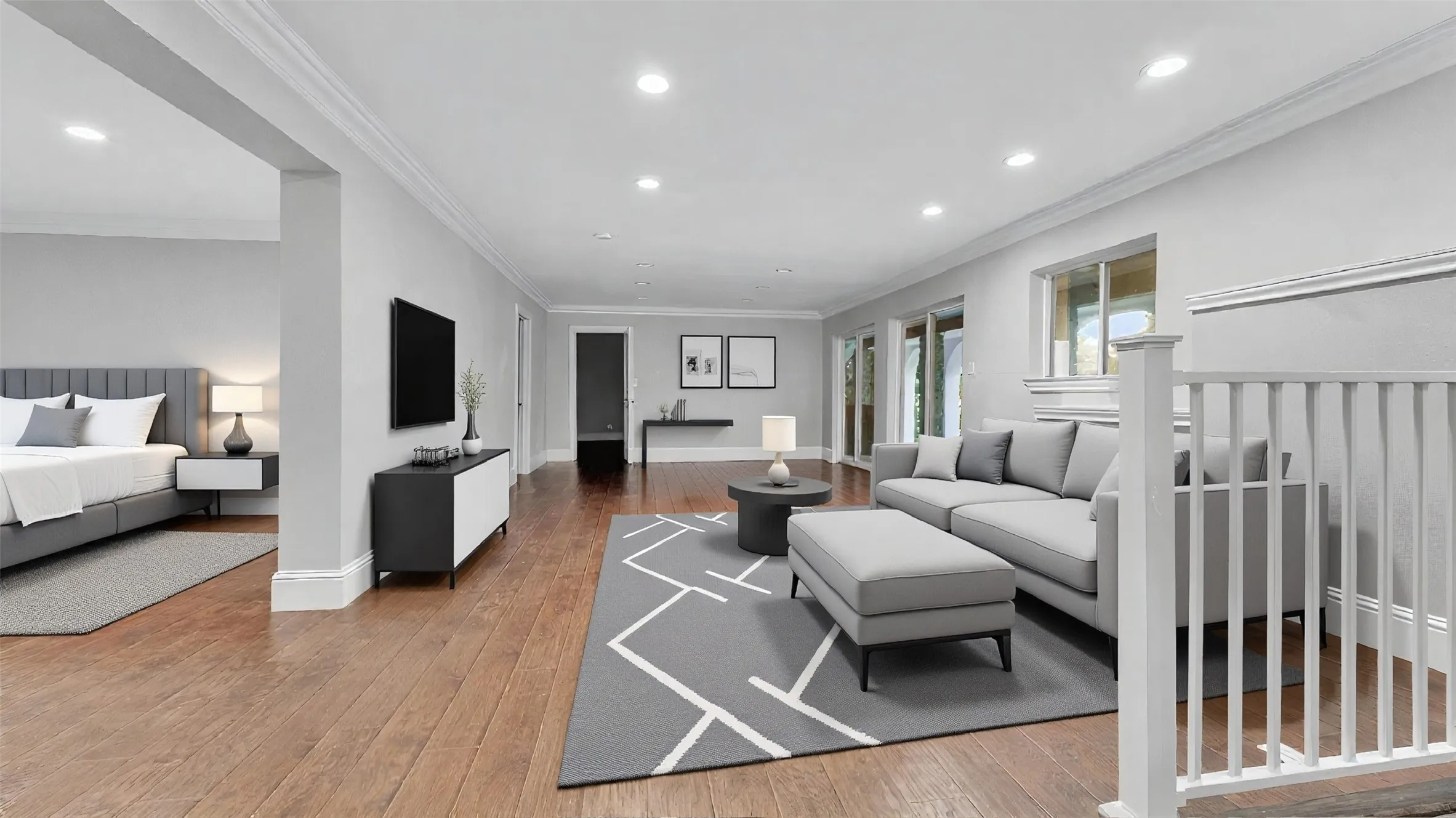 Bedroom Plus Living-Virtually Staged