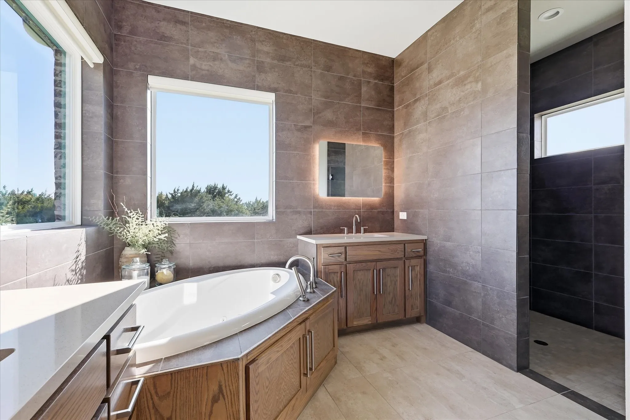 App controlled roller shades for privacy