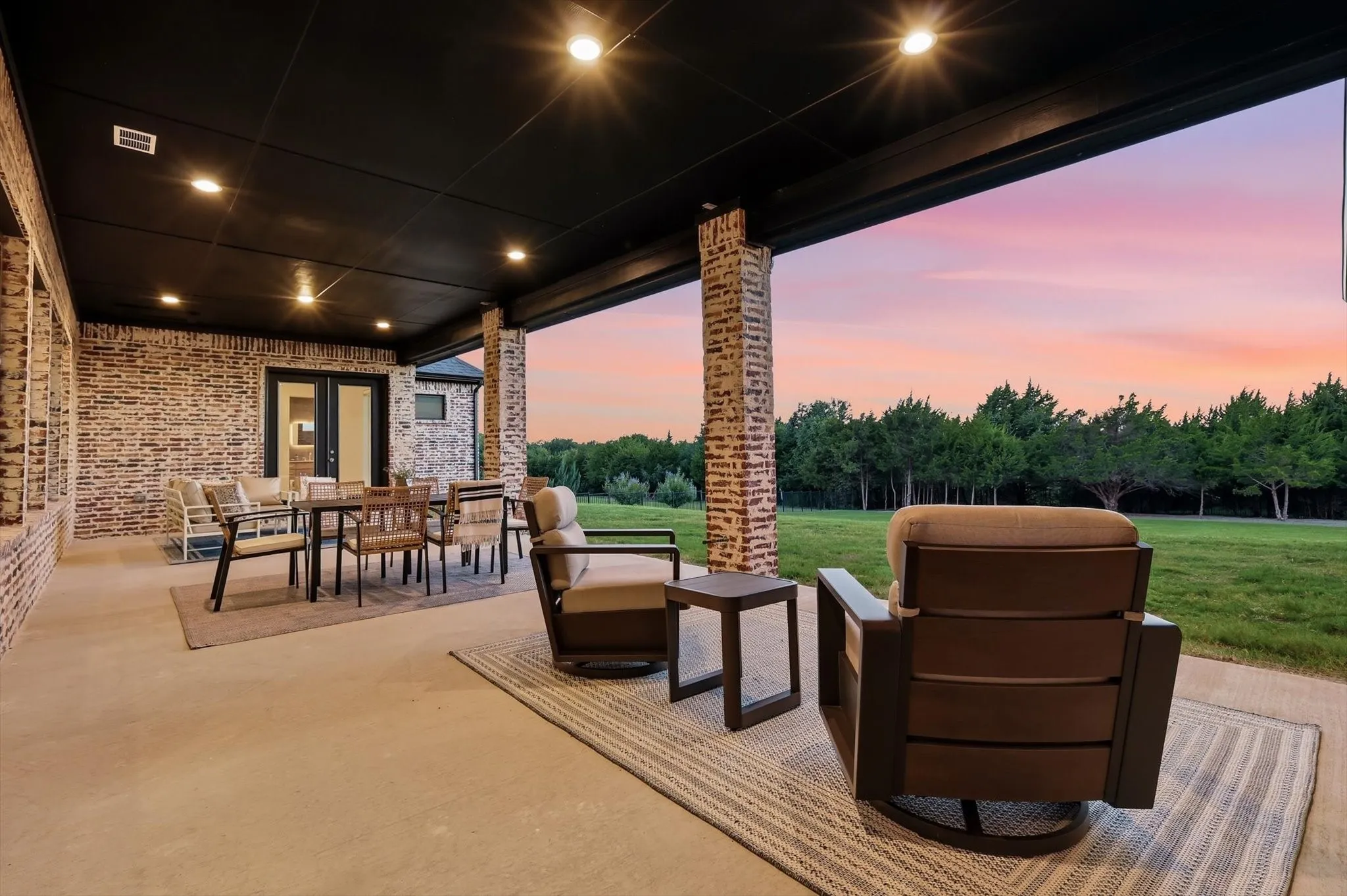 Gas line plumbed to hook up your grill or add an outdoor kitchen.