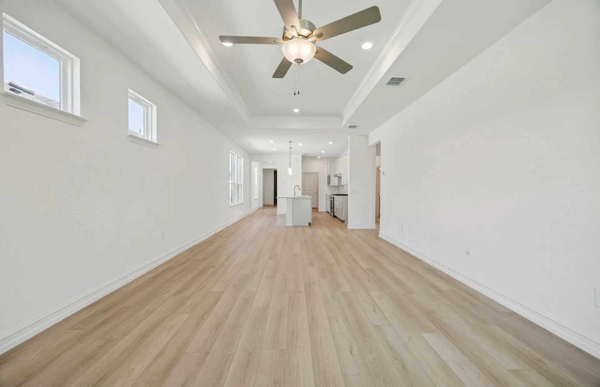 *Floorplan representation, not actual home - Gathering room with view of main living areas