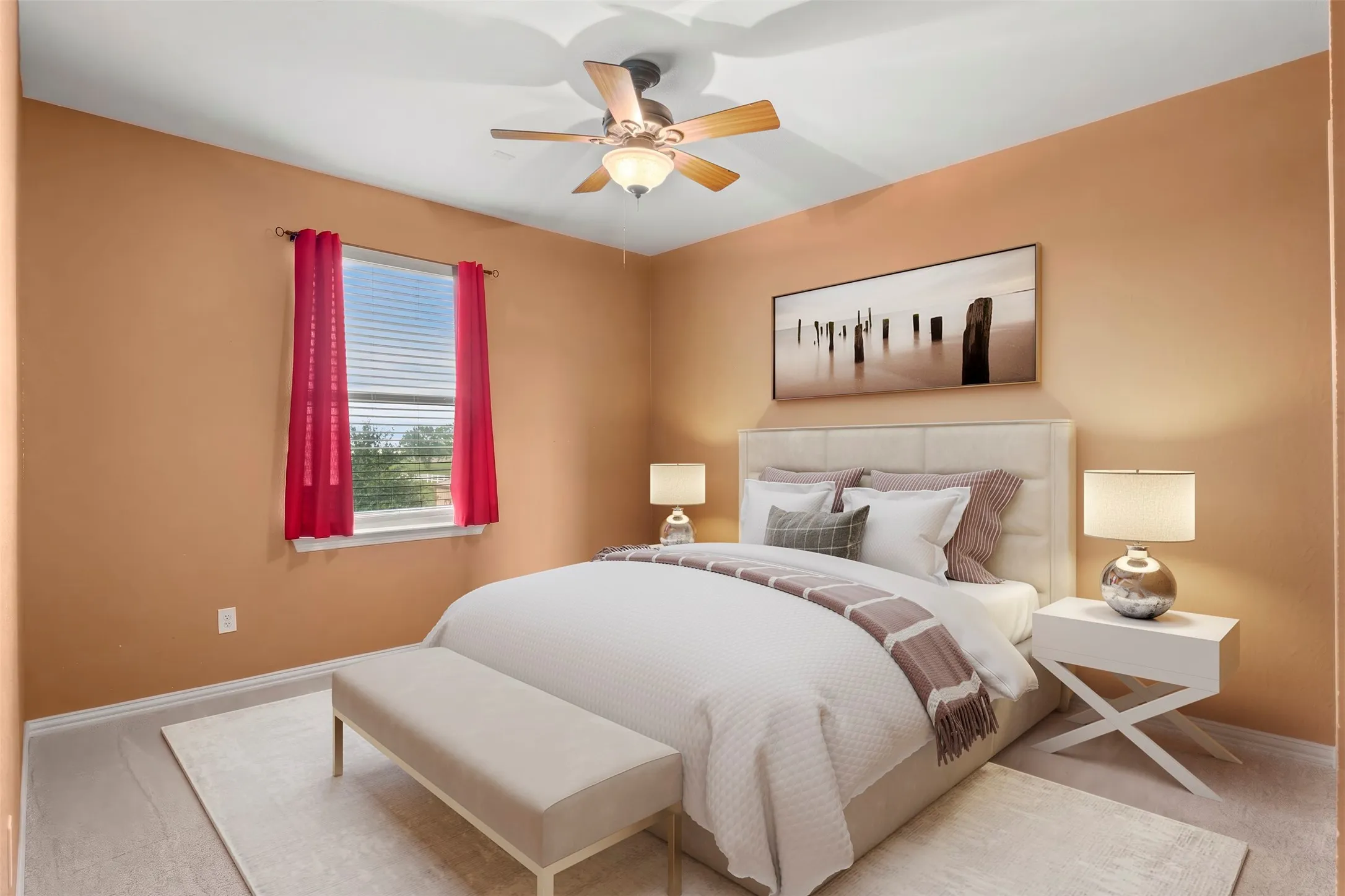 Upstairs Bedroom - Virtually Staged