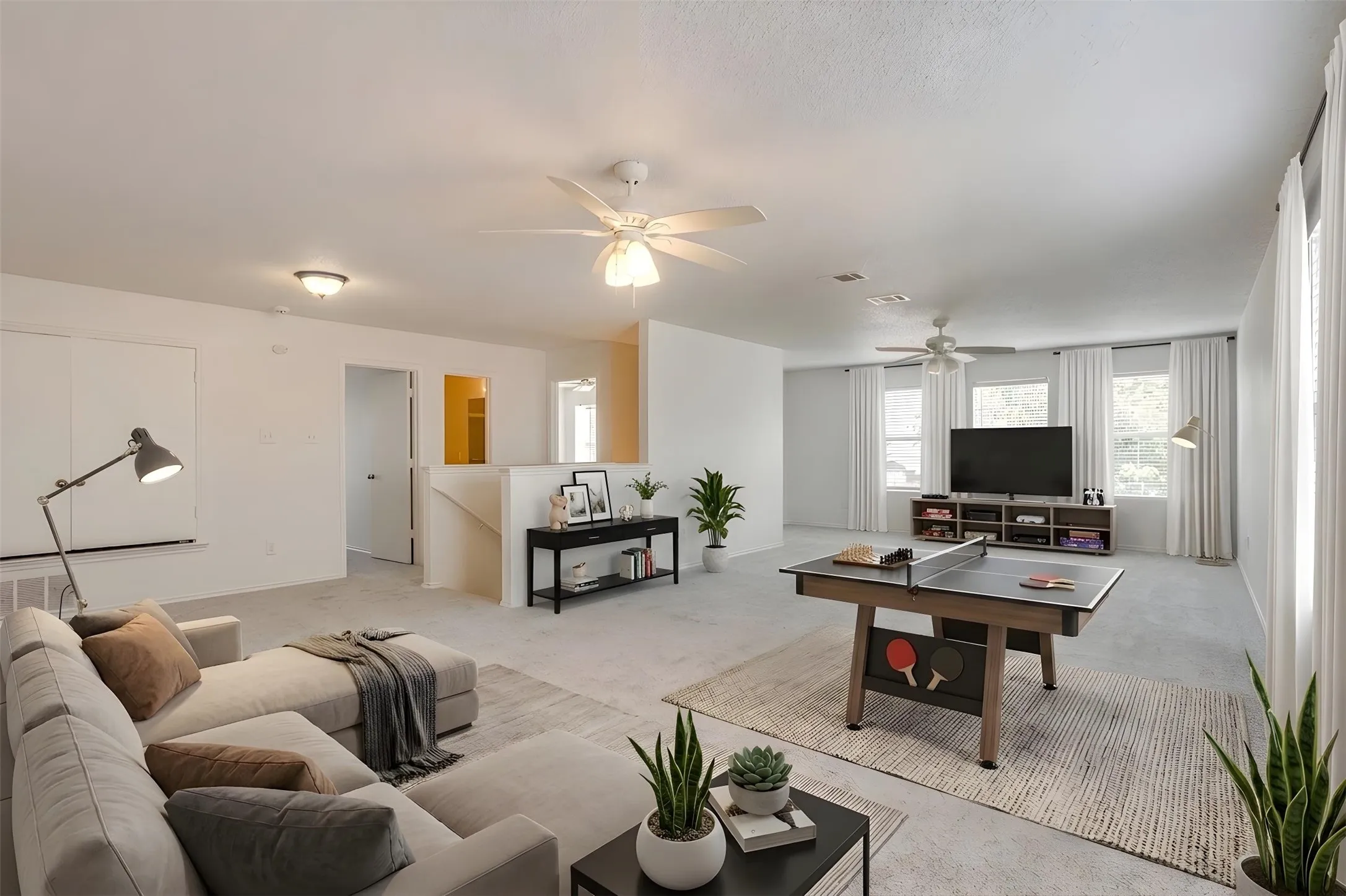 Virtually staged Loft