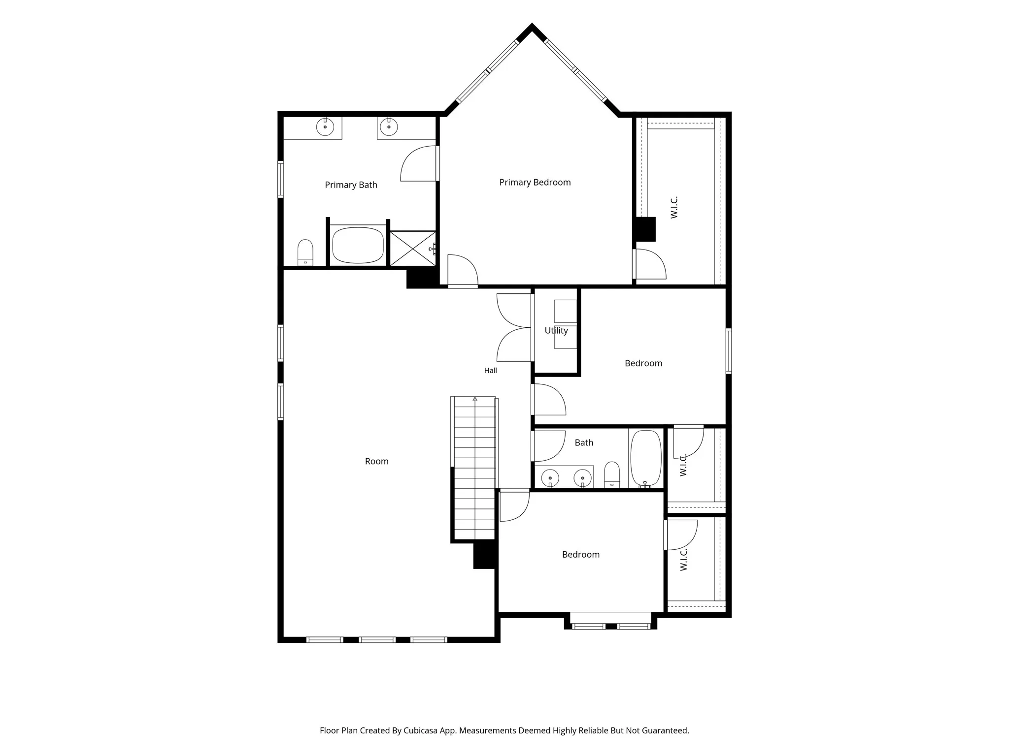 Upstairs floor plan