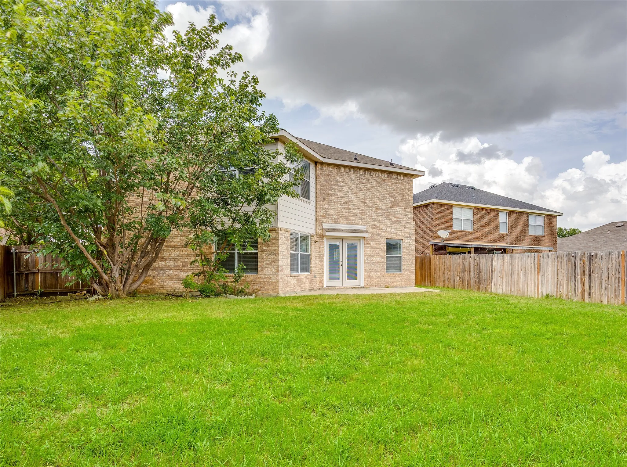 Large backyard with room for pool