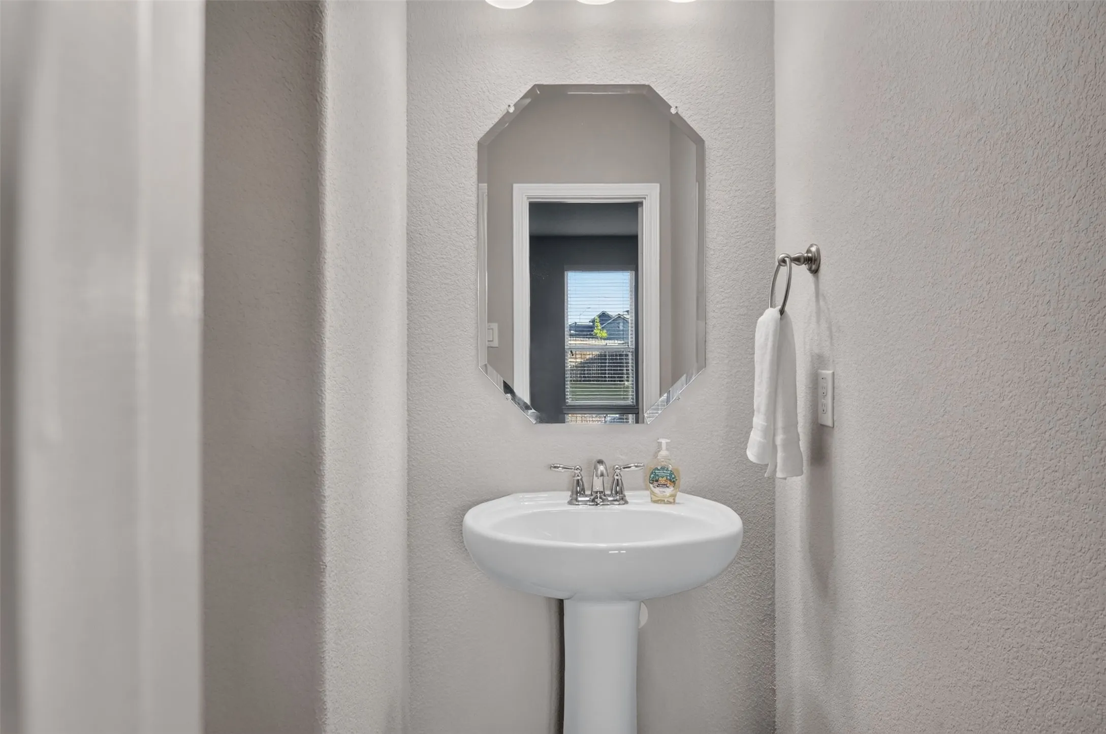 Powder room downstairs.