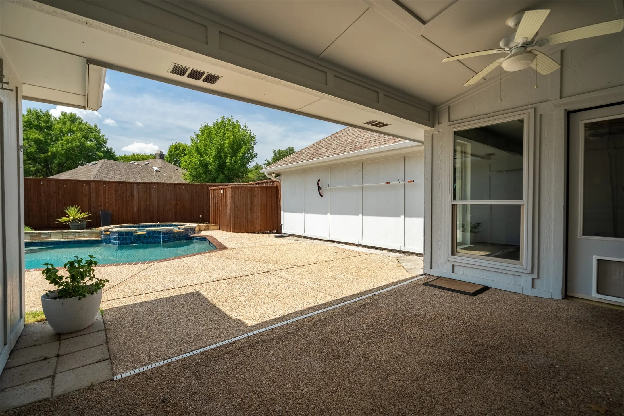 Covered patio