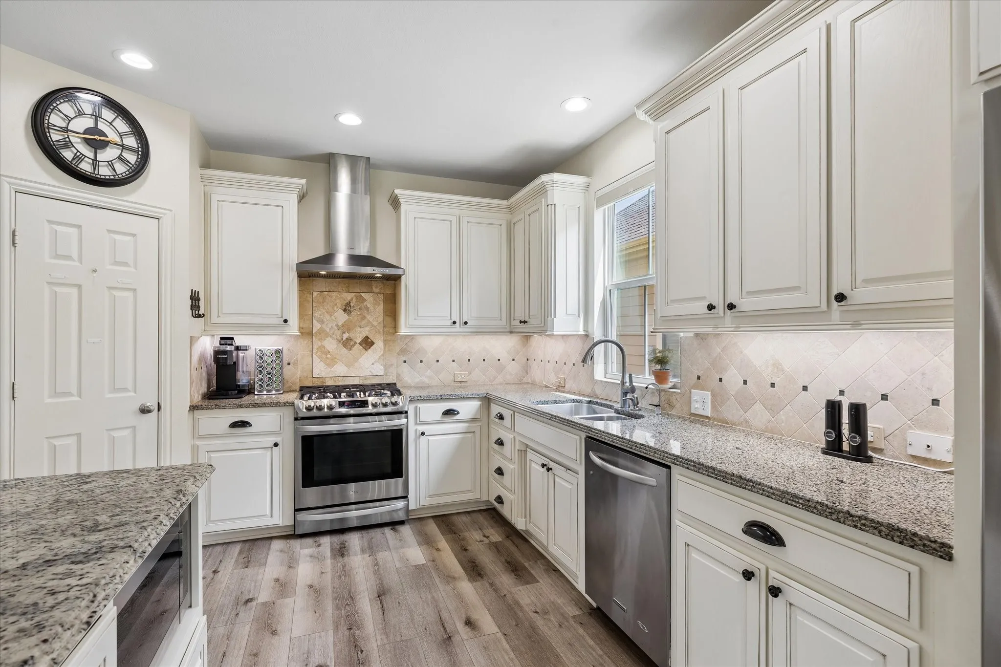 Lots of counter space and under counter lighting,