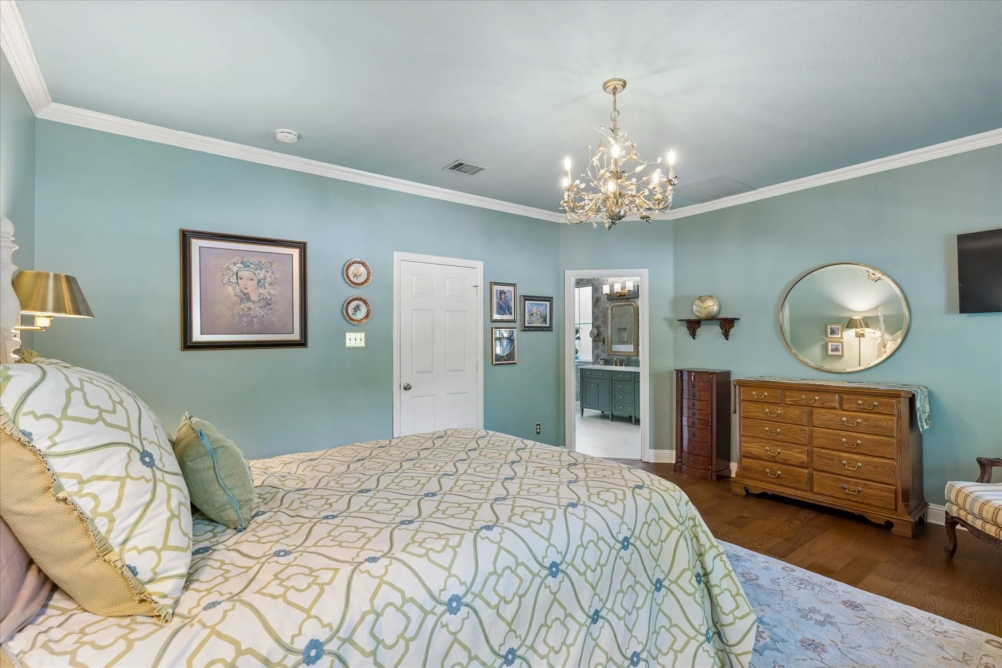 Primary Bedroom with ensuite bathroom downstairs