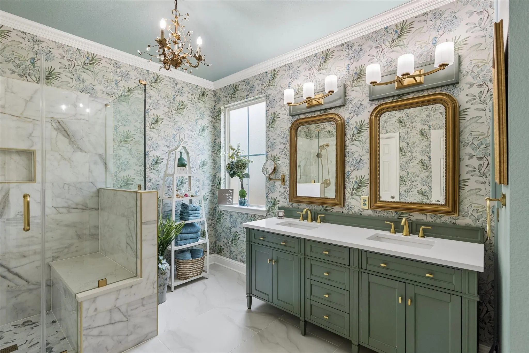 Completely remodeled Primary ensuite bathroom