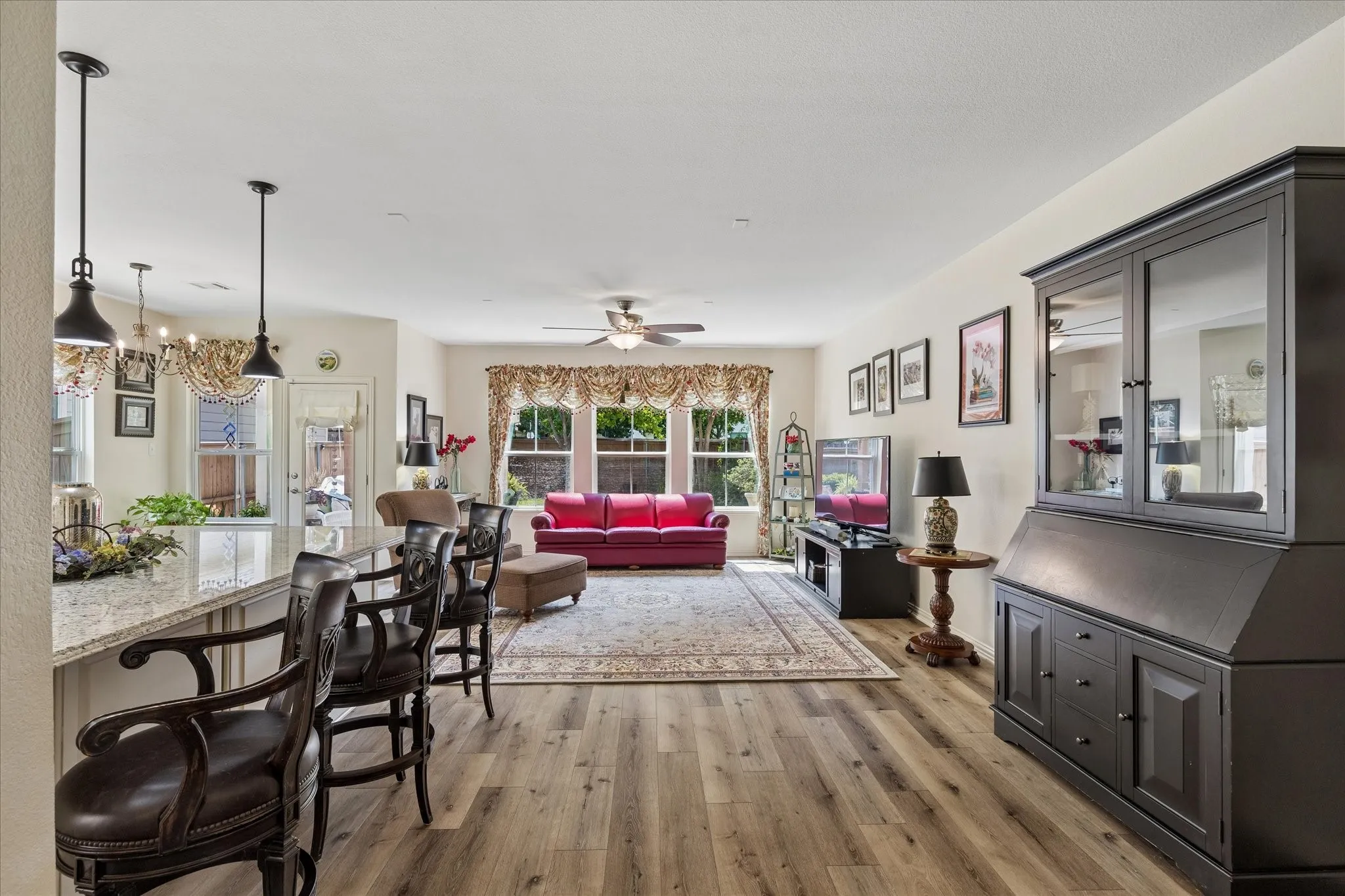 Living, dining and plenty of room for entertaining or just relaxing at home.