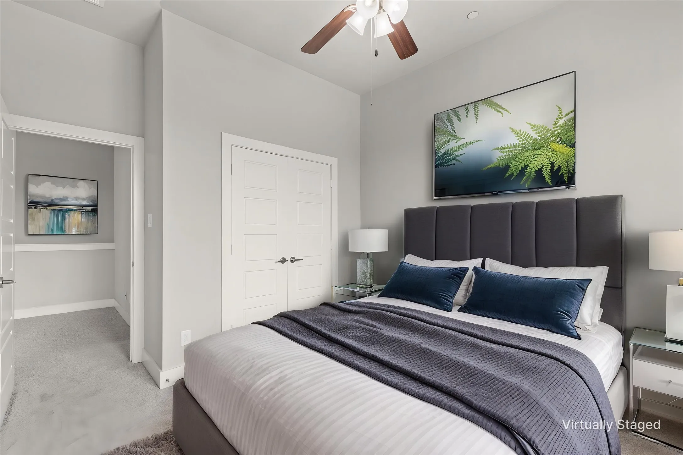Second bedroom virtually staged
