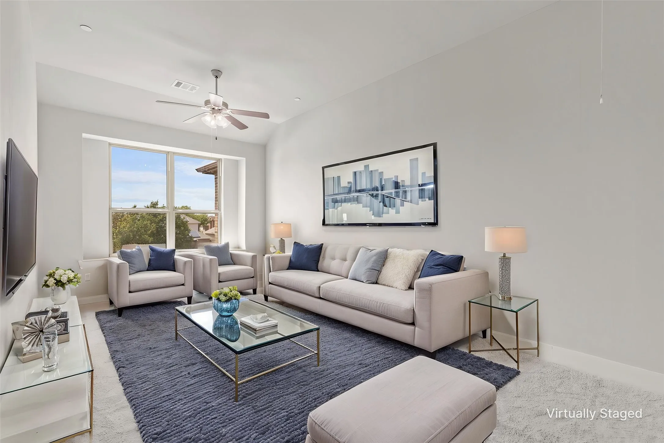 Loft staged a second living area