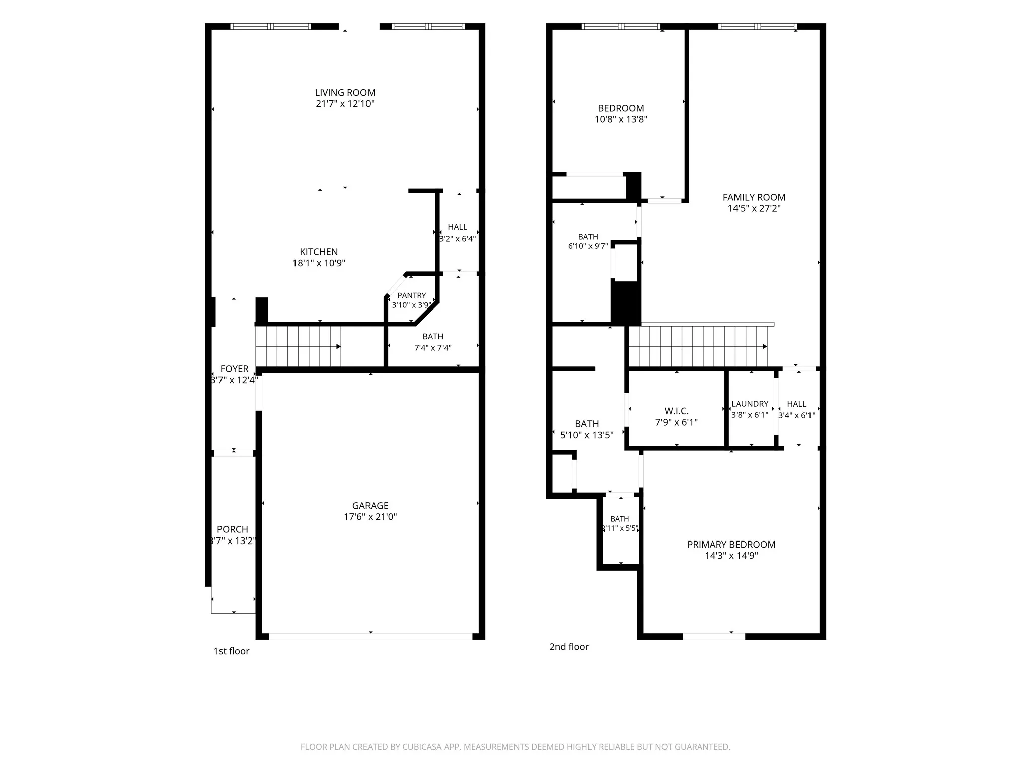 Townhome floor plan
